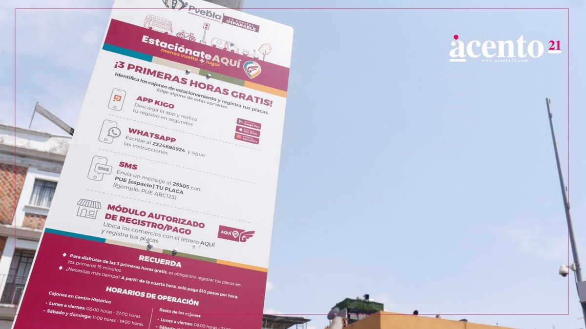 la recaudación por el uso de parquímetros en Puebla fue de 232 mil pesos, informó Norman Campos Velázquez, subsecretario de Movilidad del municipio