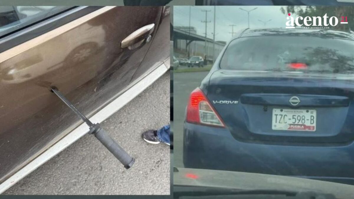Ataca auto con cuchillo tras discusión en Bosques de San Sebastián
