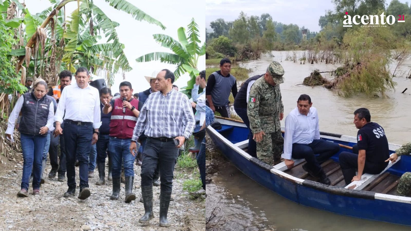 Entregan apoyo a 250 familias afectadas por desborde de río en Francisco Z. Mena