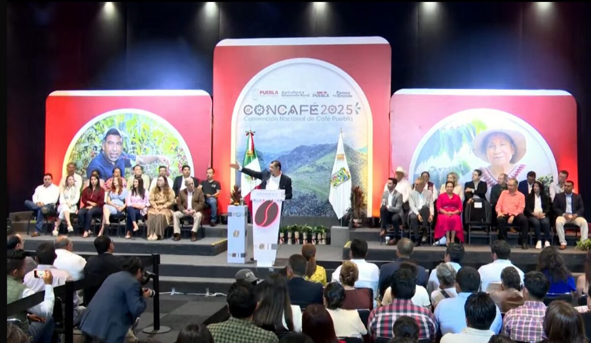 Con el primer lote del café soluble 5 de Mayo se inauguró la primera edición de Concafé 2025 en Puebla.