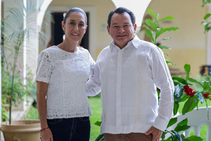 Claudia Sheinbaum visita Yucatán; garantiza no más abandono al sur del país