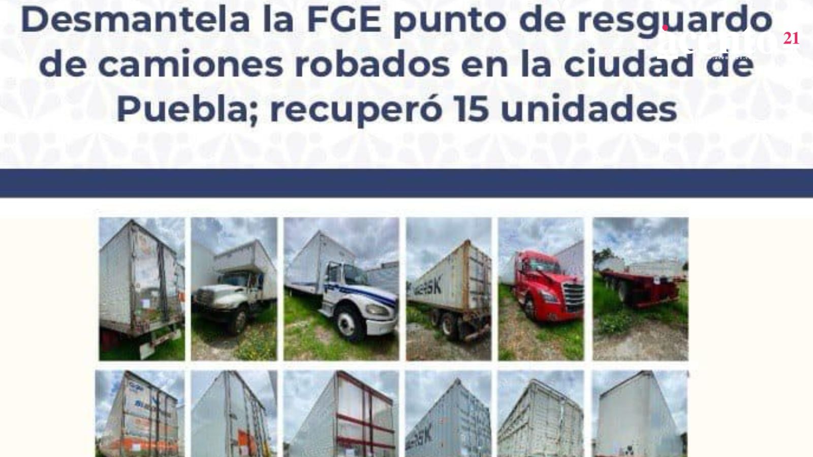 Se descubre bodega clandestina donde se desmantelaban camiones robados en San José