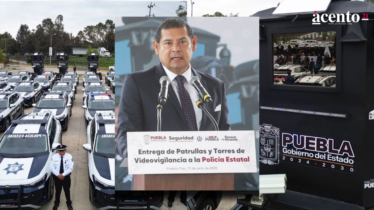 Armenta entrega 100 patrullas y 10 torres de videovigilancia en Puebla