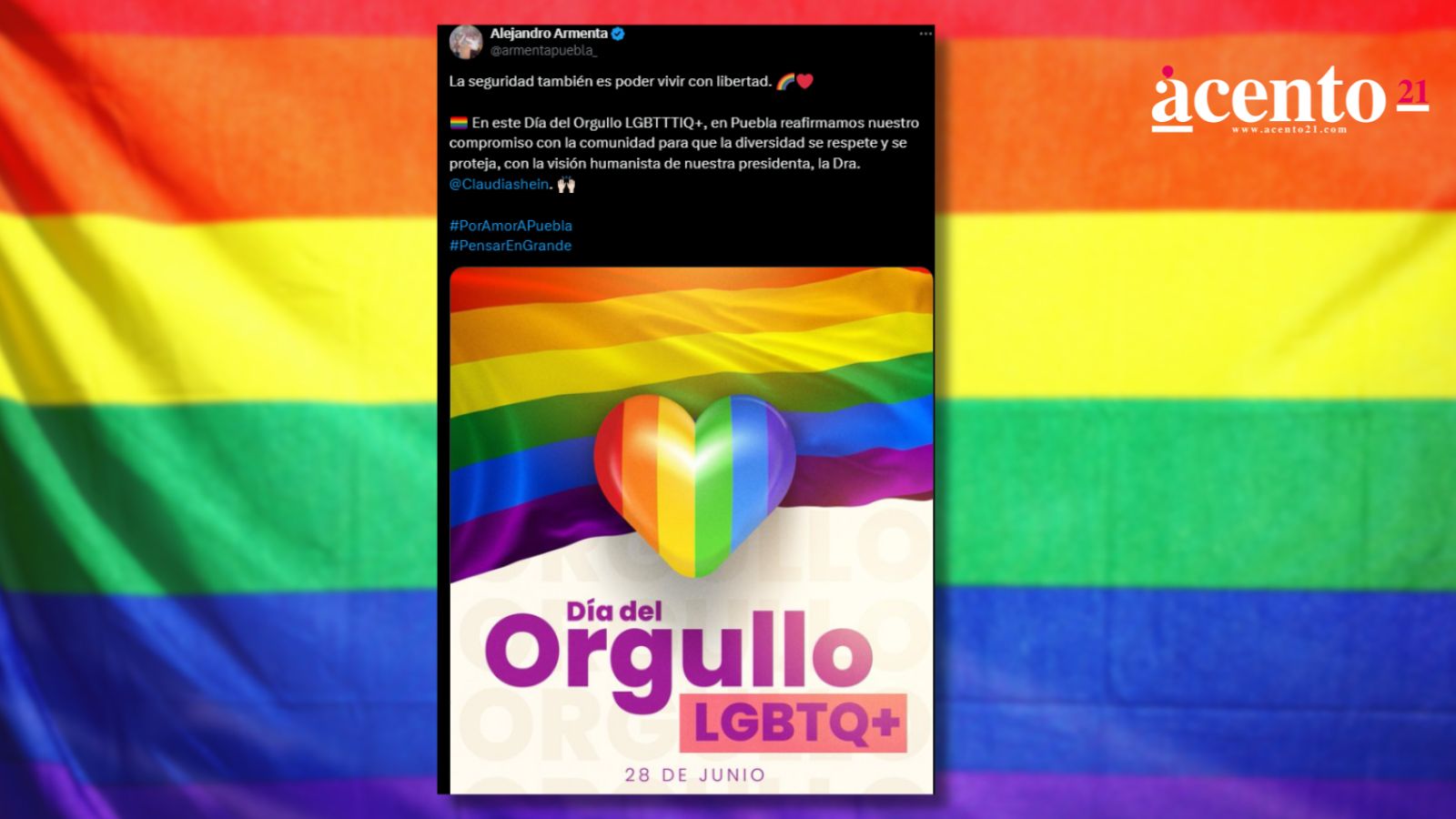Día del Orgullo LGBT+ en México: Sheinbaum y Armenta garantizan respeto a los derechos de la comunidad