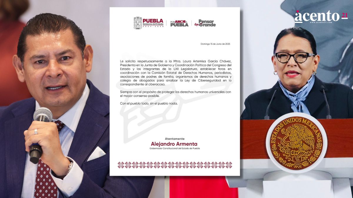 Gobierno de México respalda llamado de Armenta para revisar Ley de Ciberseguridad en Puebla