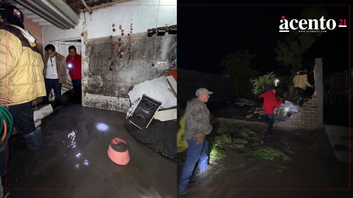 Fuerte tromba provoca desbordamiento de río e inundaciones en Izúcar y  Tepeojuma