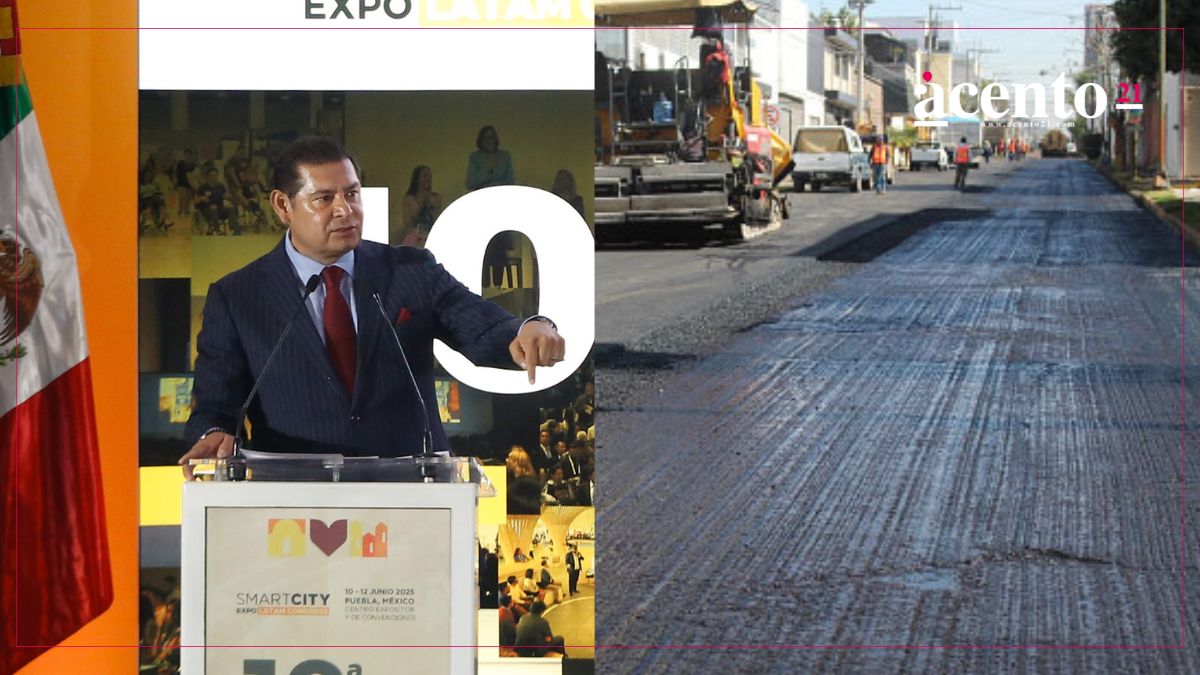 Armenta anuncia rehabilitación de 40 km de vialidades en Puebla capital