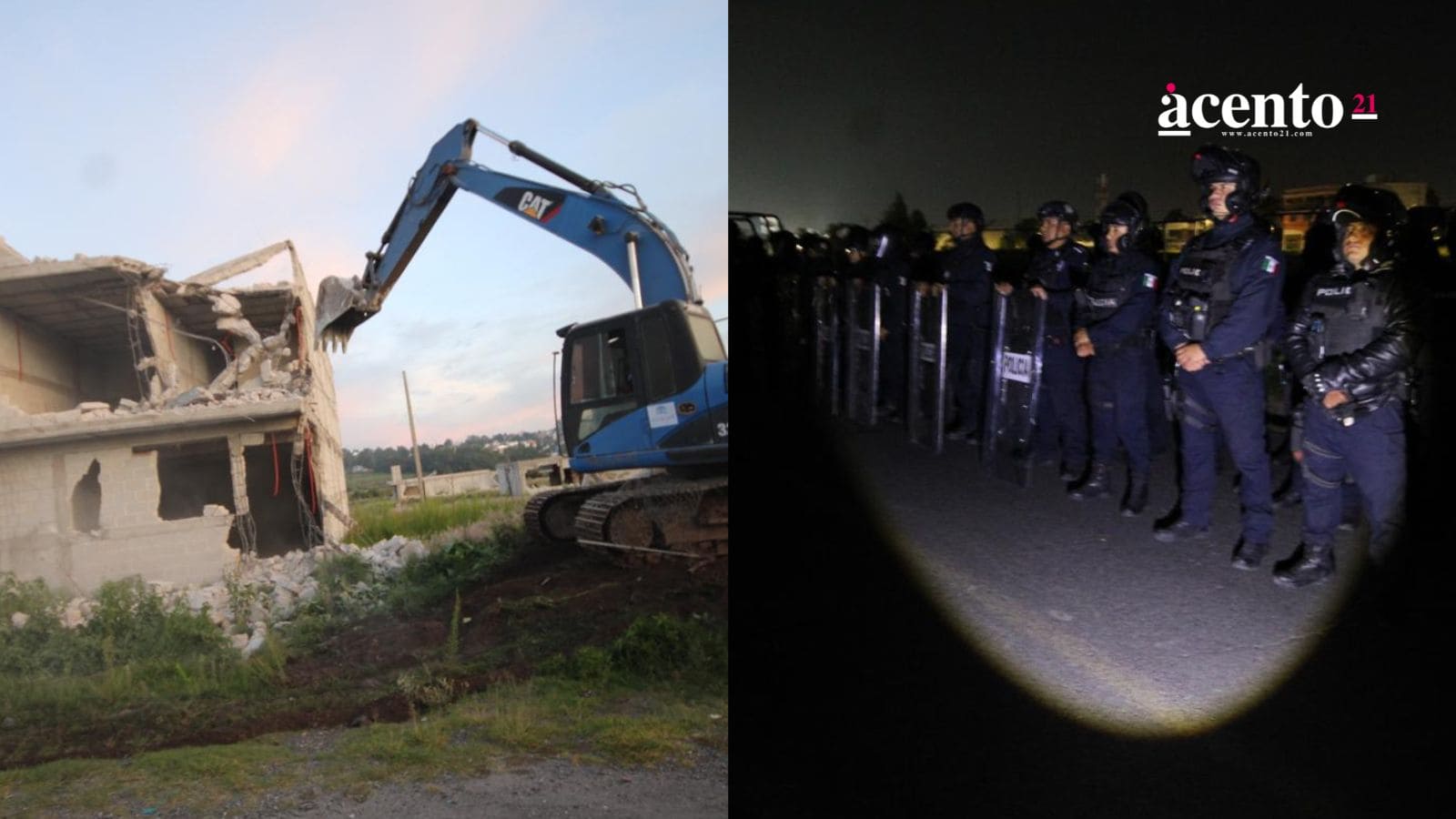 Ayuntamiento de Puebla retira obras ilegales en La Covadonga