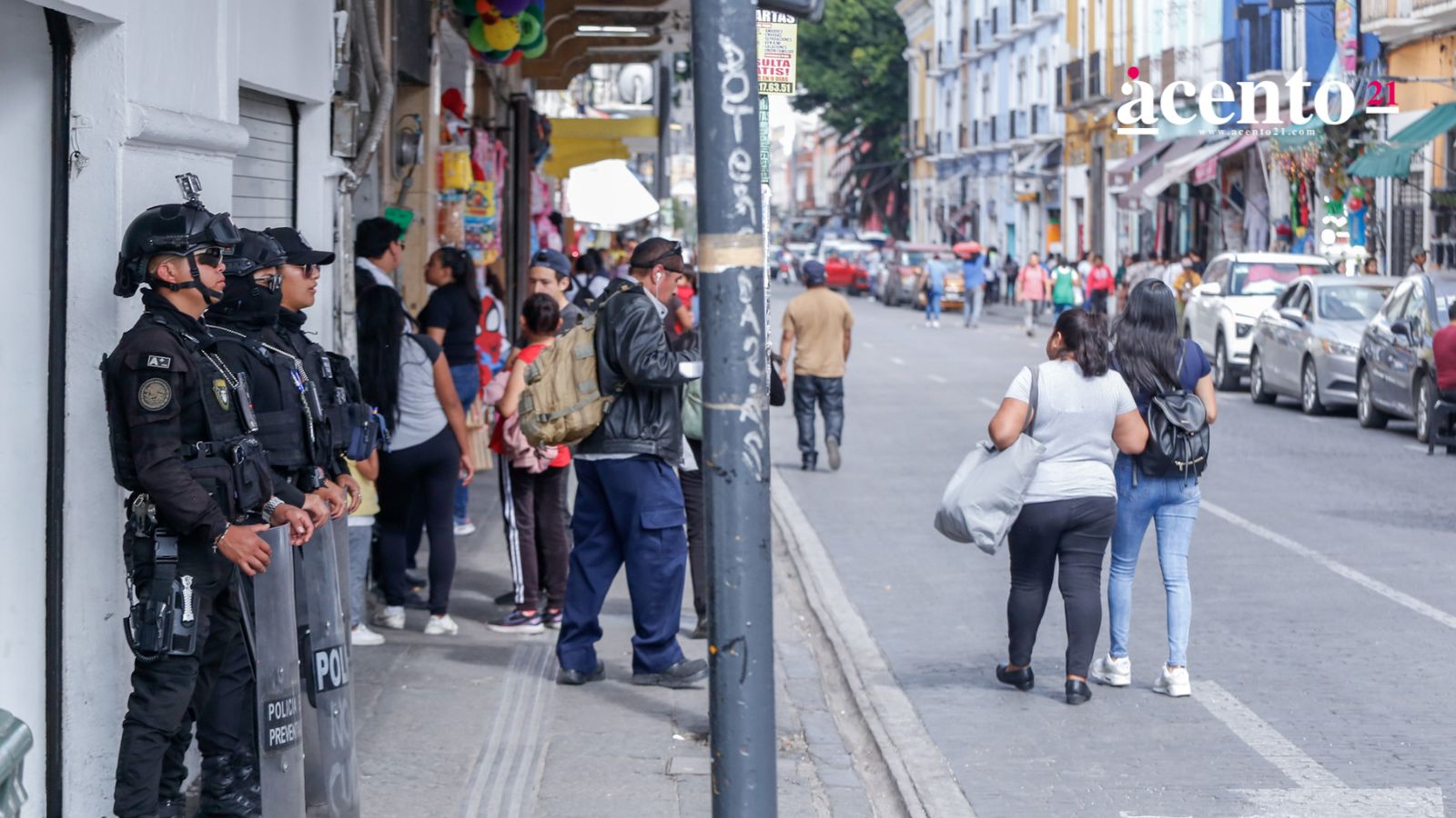 Operativo de ambulantes redujo inseguridad en el Centro Histórico de Puebla
