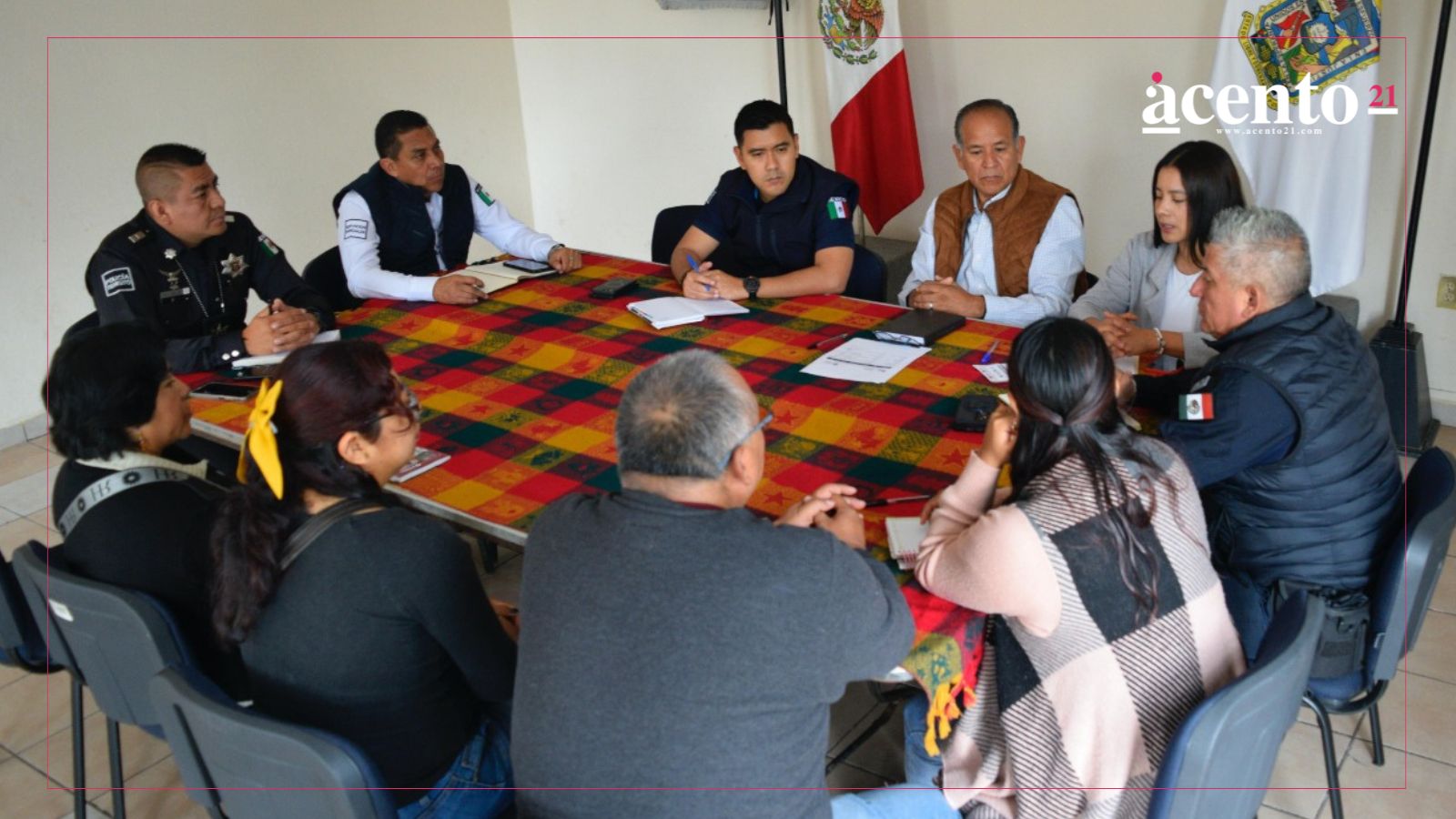 Refuerzan vigilancia en zonas limítrofes de Santa Bárbara Almoloya a través de Mesa de Seguridad