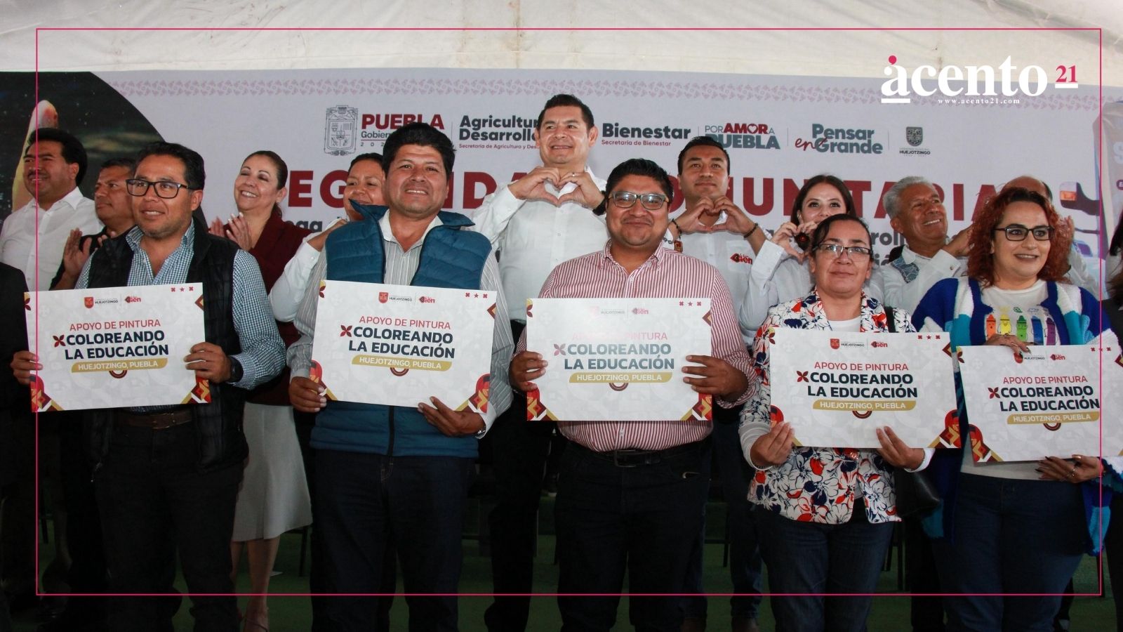 Alejandro Armenta y Roberto Solís entregan apoyos y dan banderazo a nuevas unidades vehiculares para fortalecer el desarrollo de Huejotzingo
