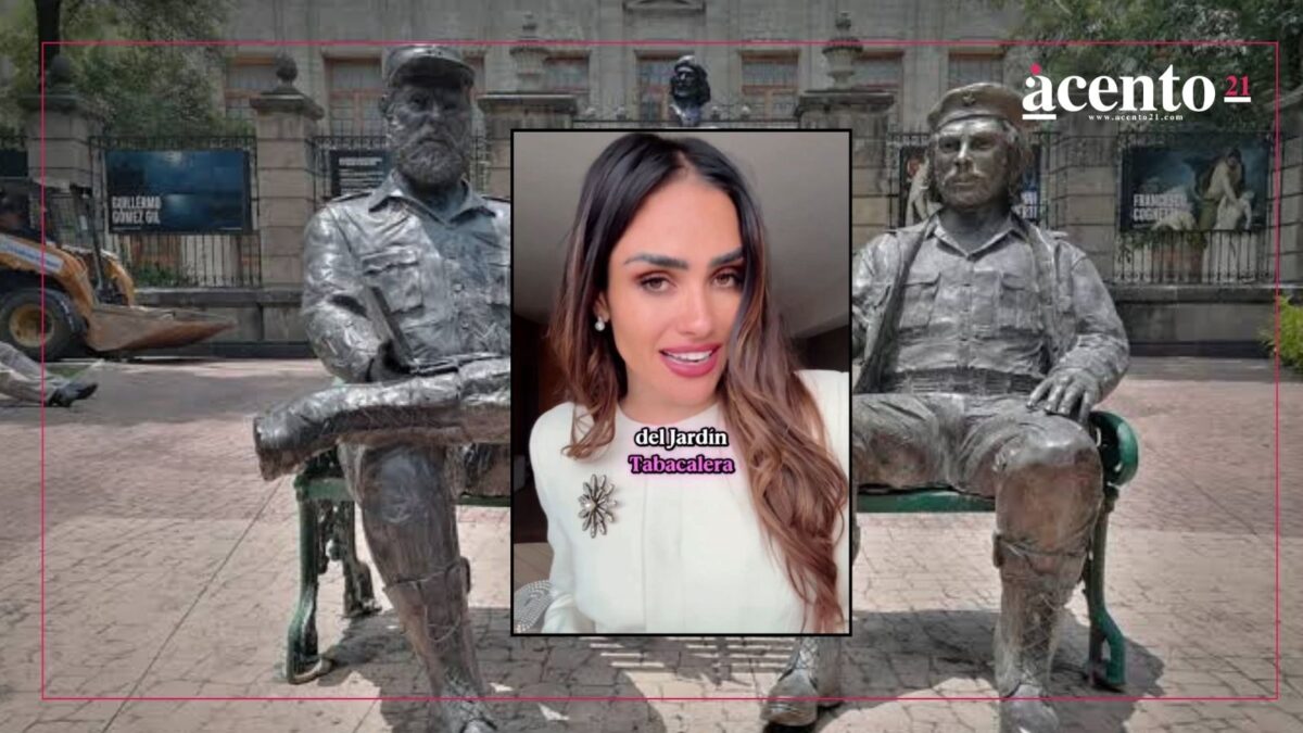 Retiran estatuas de Fidel Castro y “Che” Guevara en la colonia Tabacalera, CDMX