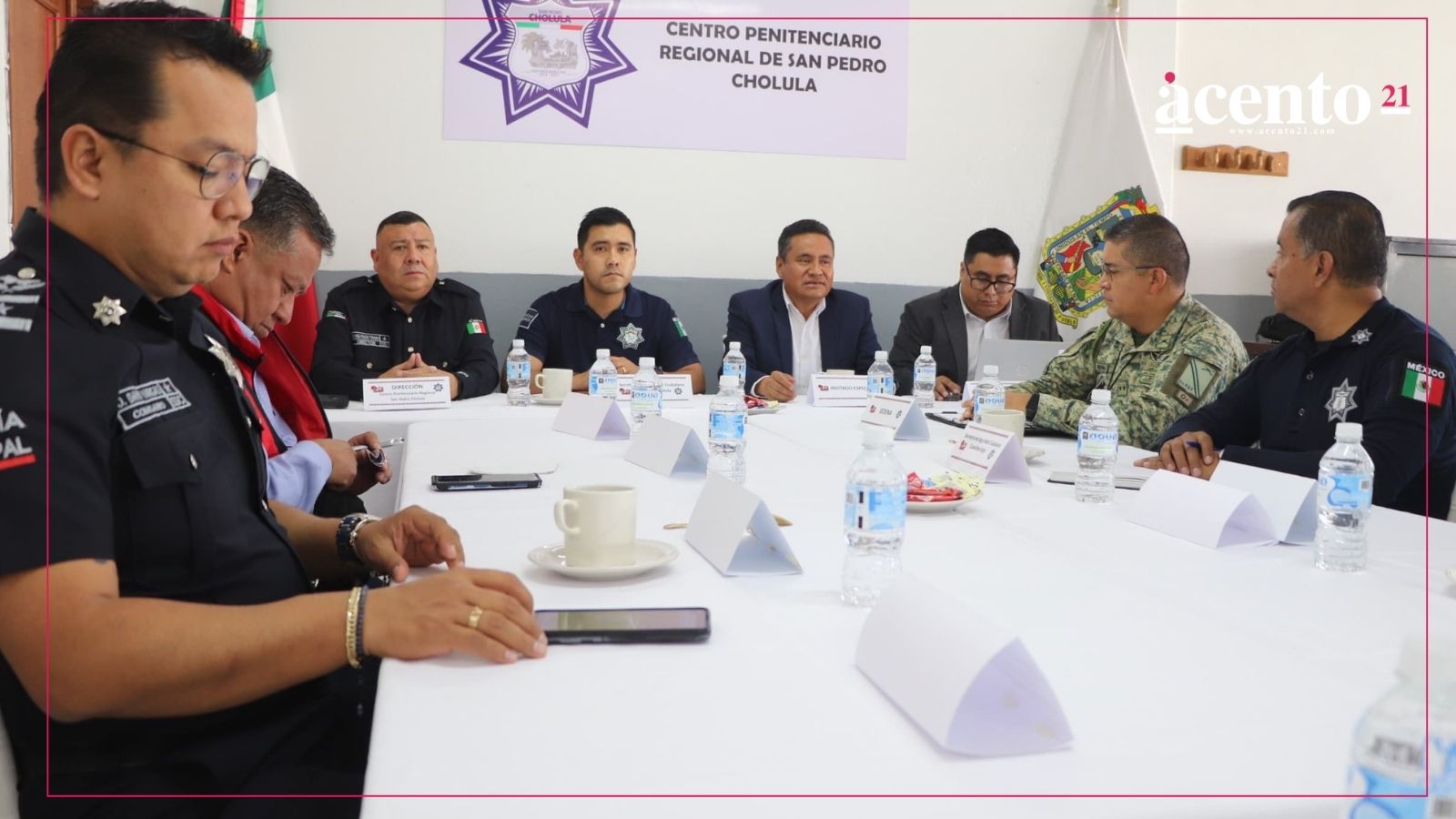 San Pedro Cholula, pionero en realizar Mesa de Seguridad en Centro Penitenciario