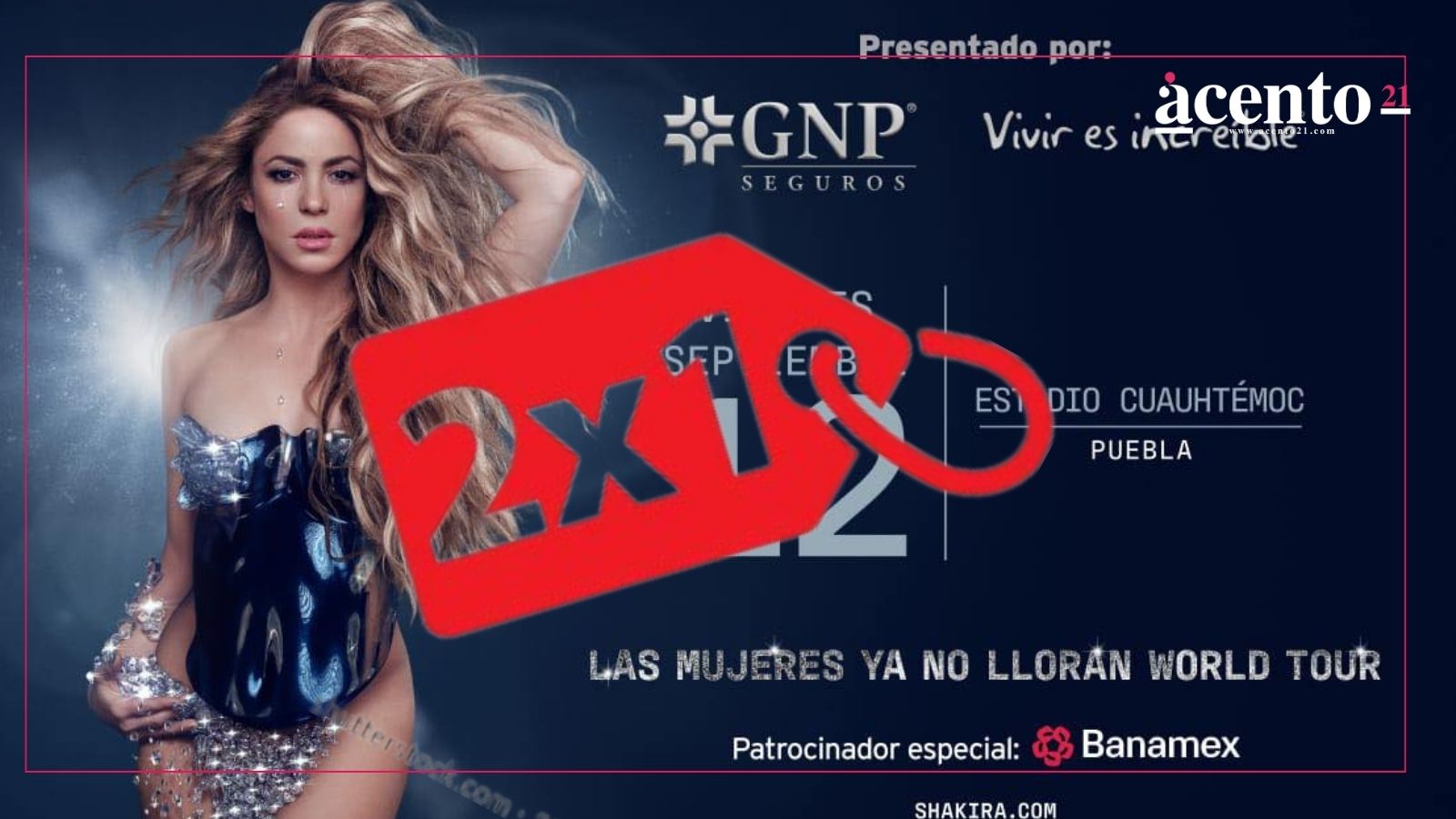 Habrá boletos al 2x1 para el concierto de Shakira en Puebla; te decimos cuándo y cómo conseguirlos