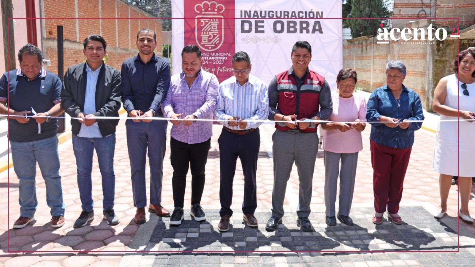 Entrega Omar Muñoz reconstrucción de la avenida México-Puebla