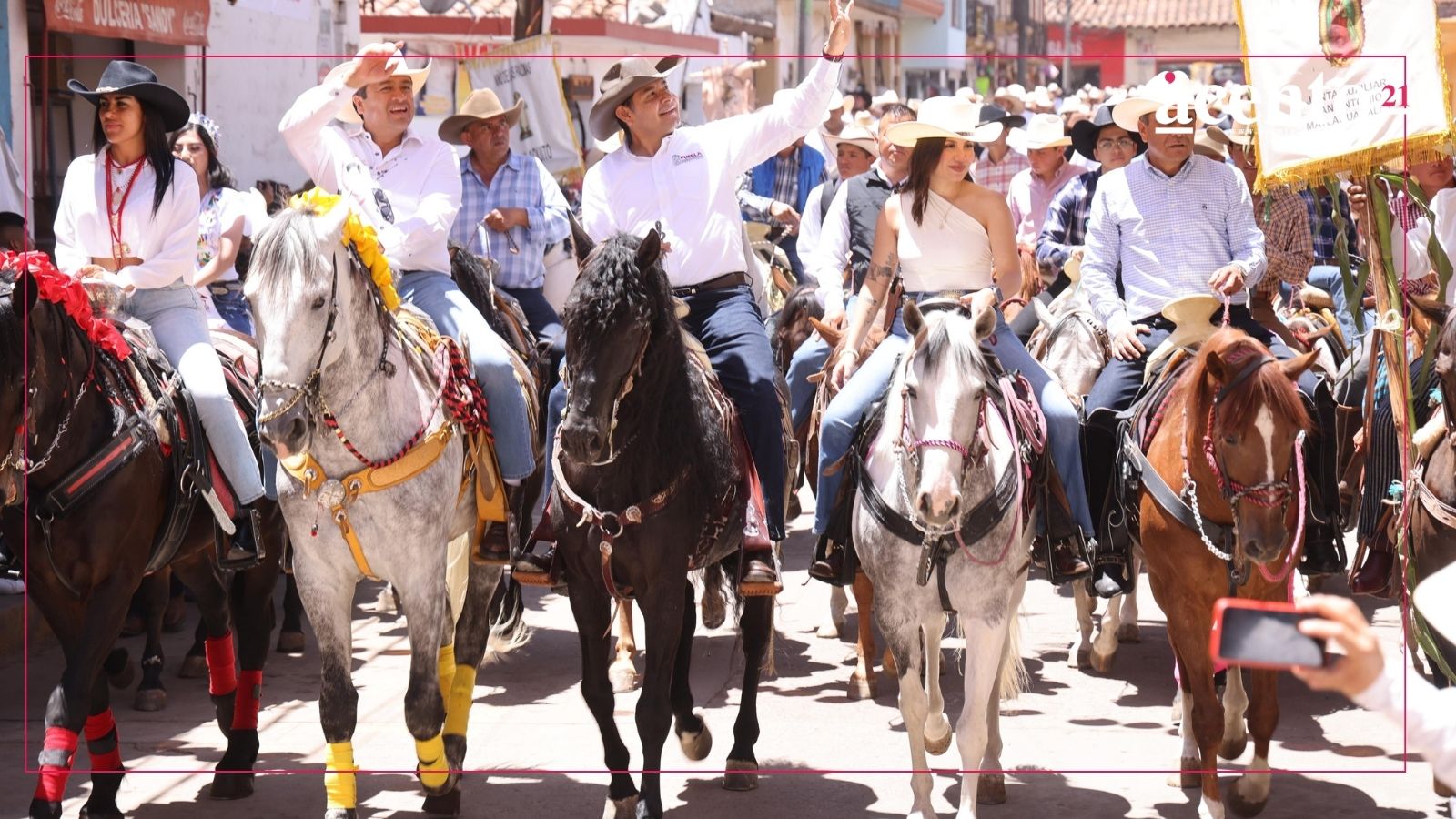Chignahuapan vive tradiciones con seguridad, gobernador Armenta encabeza cabalgata con mil jinetes