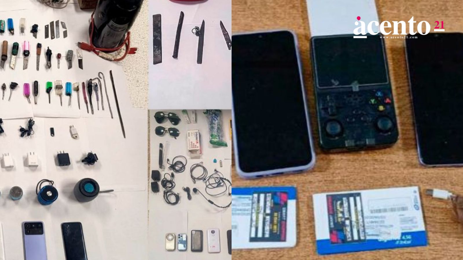 En operativo, encuentran hasta videojuegos dentro de los penales de San Miguel y Tepexi