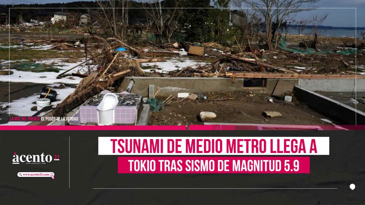 Tsunami golpea Tokio tras sismo de magnitud 5.9 en el sur de Japón