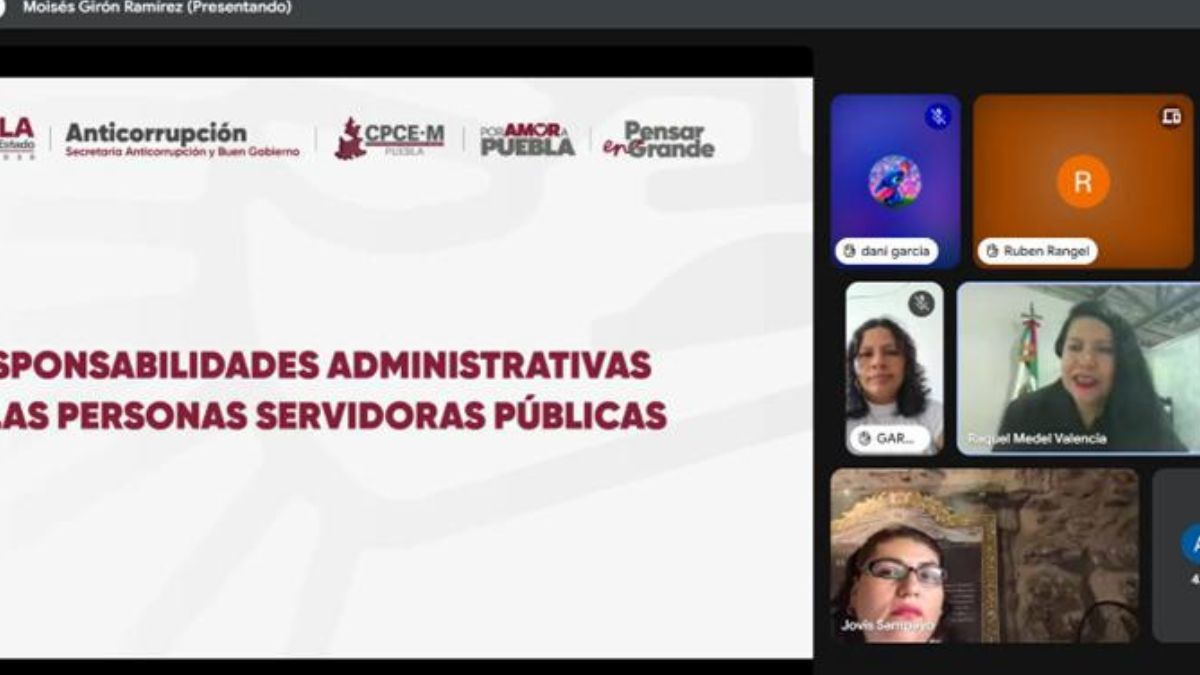 Impartió Contraloría Municipal capacitación en Materia de Responsabilidades para Contralores del Estado de Puebla