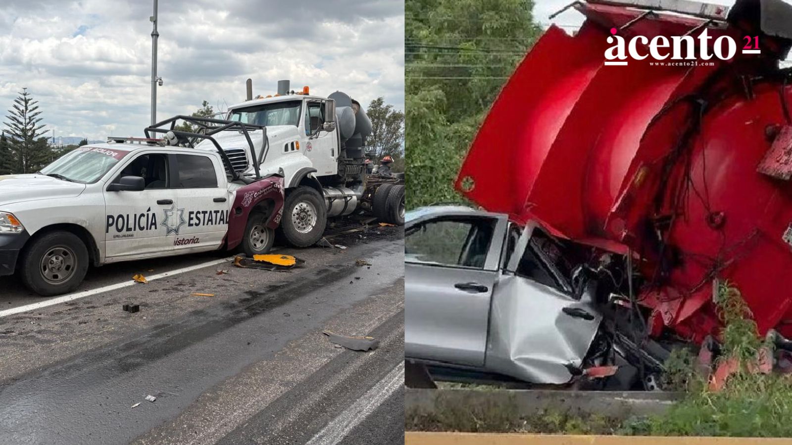 Fallece conductor de la pipa involucrada en accidente en la pista México-Puebla