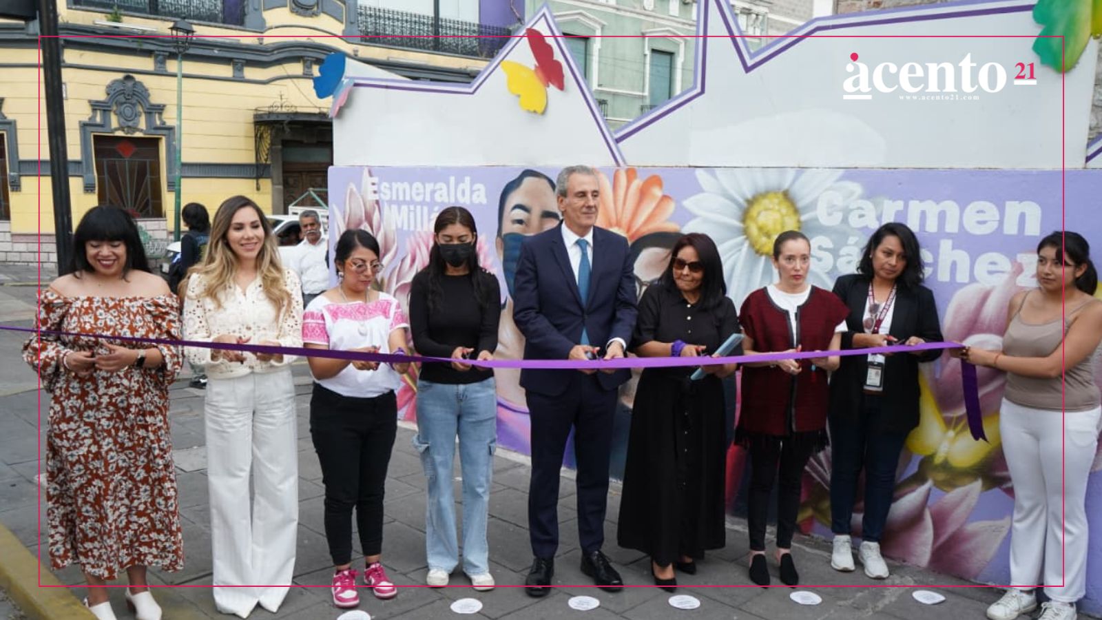 Gobierno de la Ciudad dedica mural a mujeres sobrevivientes de violencia ácida