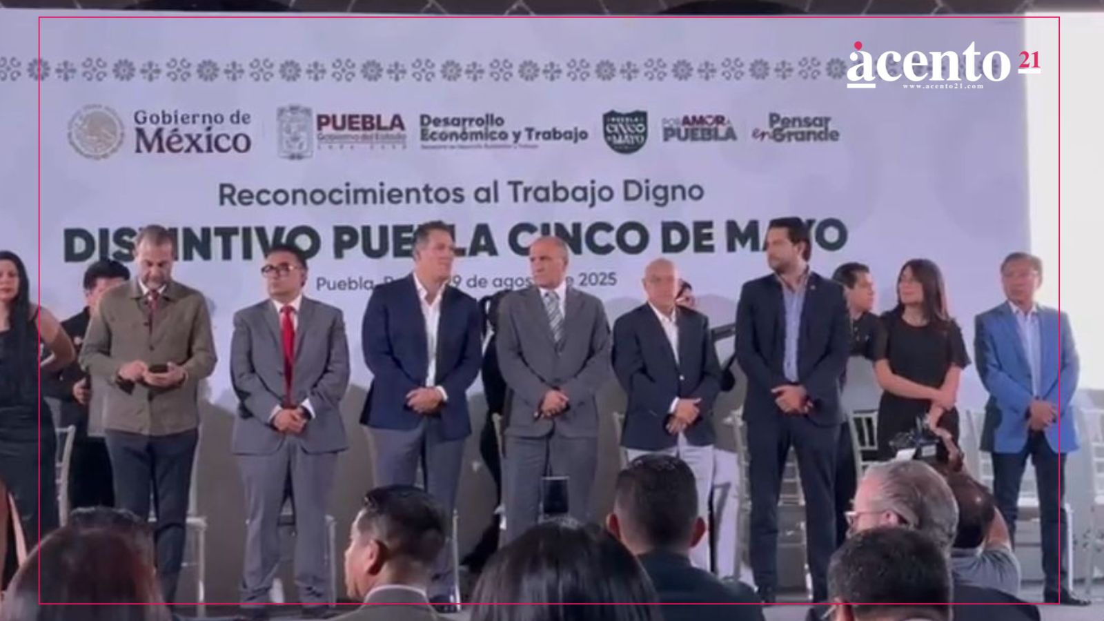Entregan reconocimiento Distintivo Puebla Cinco de Mayo a 50 empresas