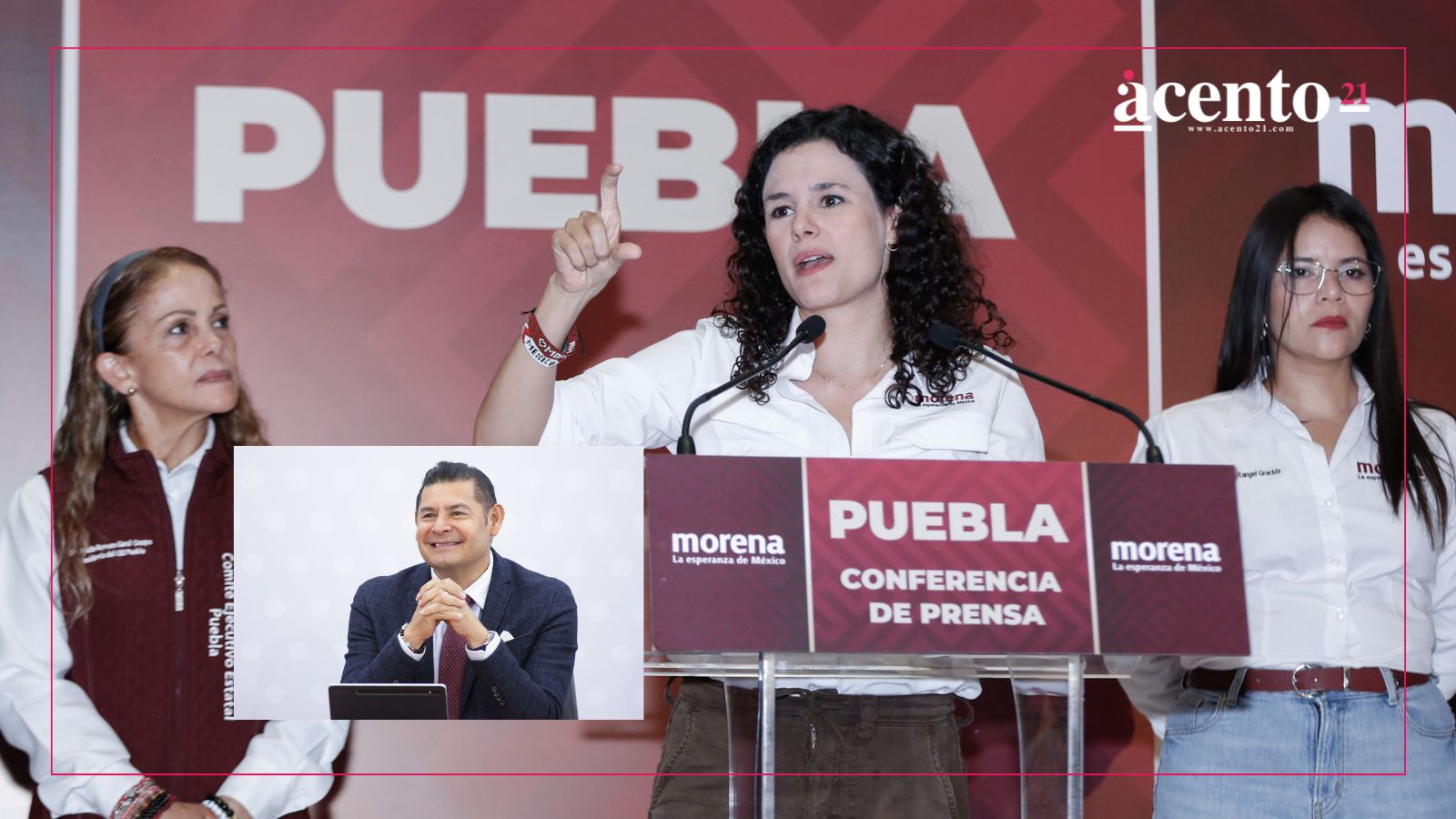 Respalda Luisa Alcalde a Armenta y lo defiende de ataques por Ley de Ciberseguridad