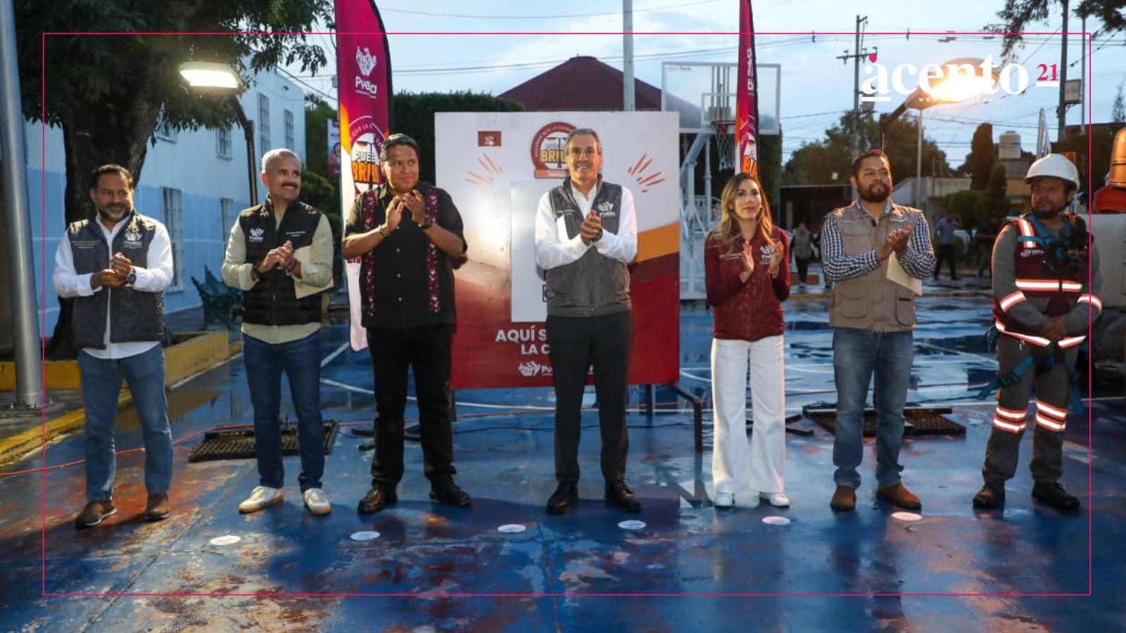 Con Puebla Brilla, Pepe Chedraui lleva luz y modernidad a San Pedro Zacachimalpa
