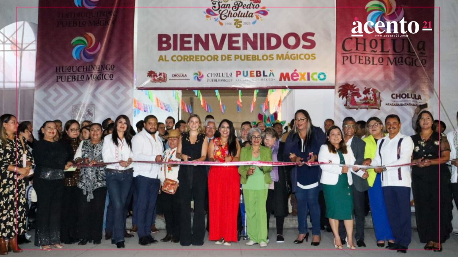 Ante más de 50 mil personas Tonantzin Fernández inaugura la 75ª Feria de San Pedro Cholula