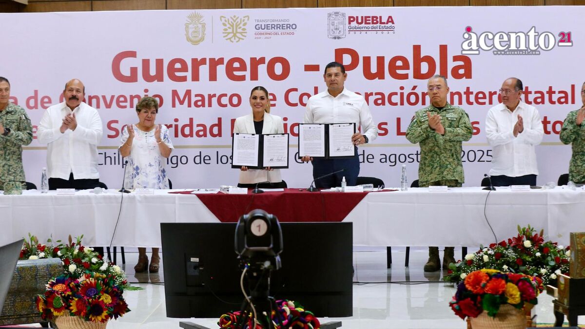Refuerzan Puebla y Guerrero seguridad en zonas limítrofes con nuevo convenio
