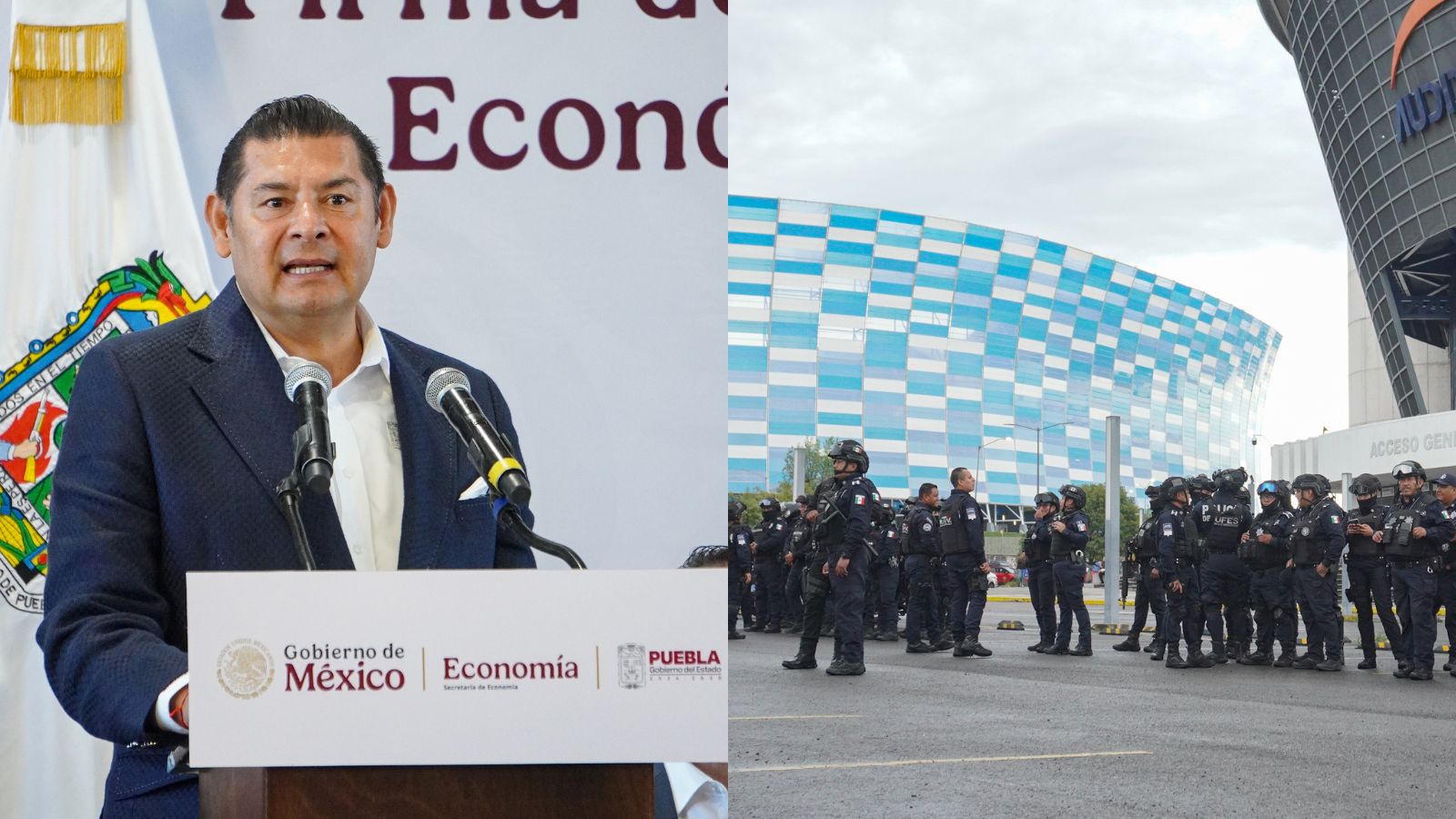 Sentencia Armenta que no habrá negociación con organizaciones que alteren el orden 