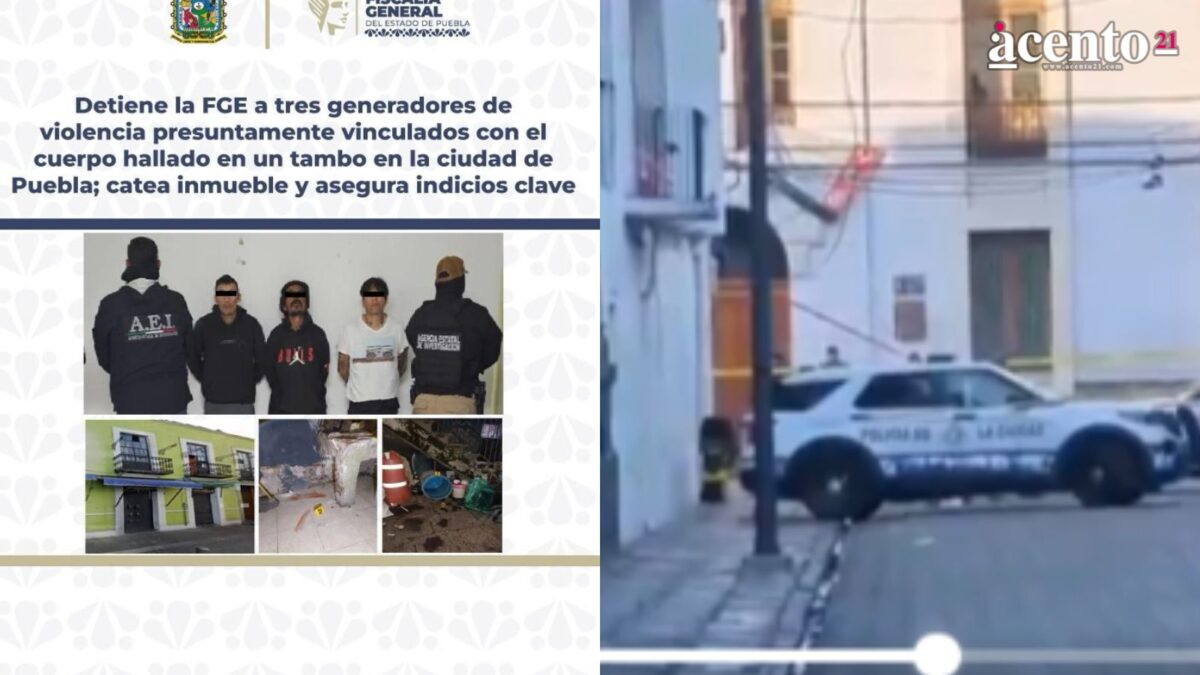 Detienen a tres implicados con el cadáver entambado en el Mercado 5 de Mayo