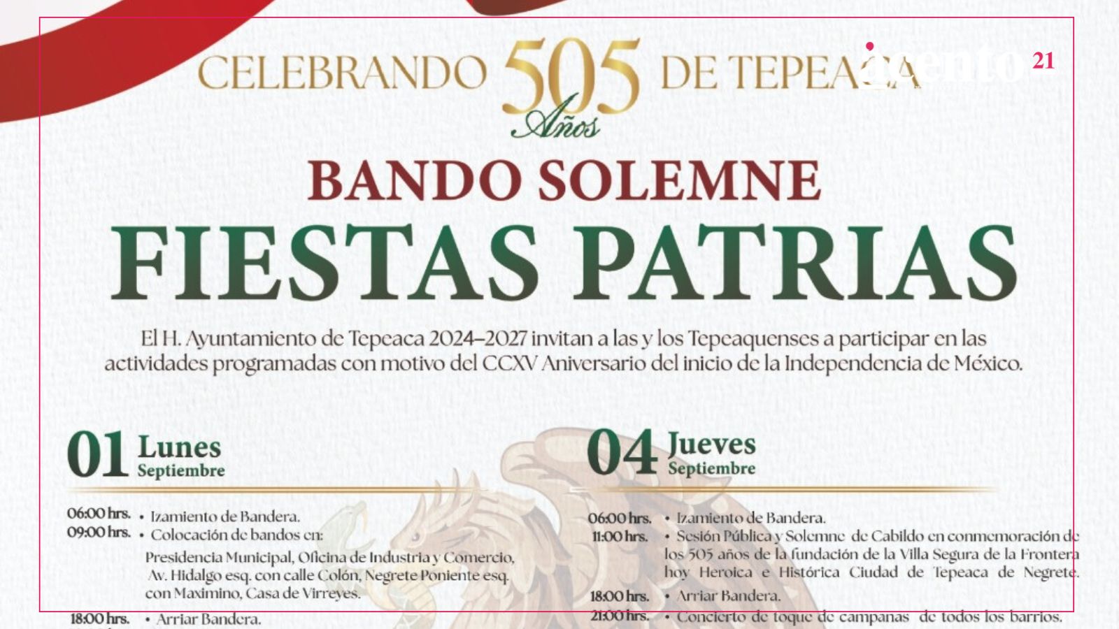 Tepeaca: Fiestas Patrias con orgullo y tradición