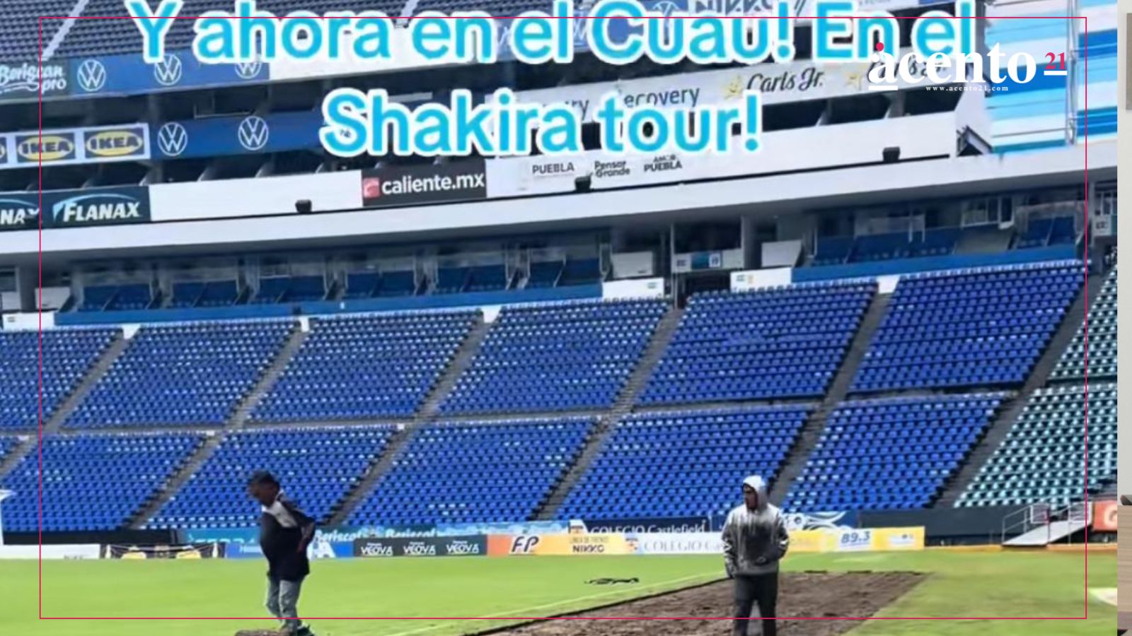 Inician preparativos en el Cuauhtémoc para los conciertos de Shakira