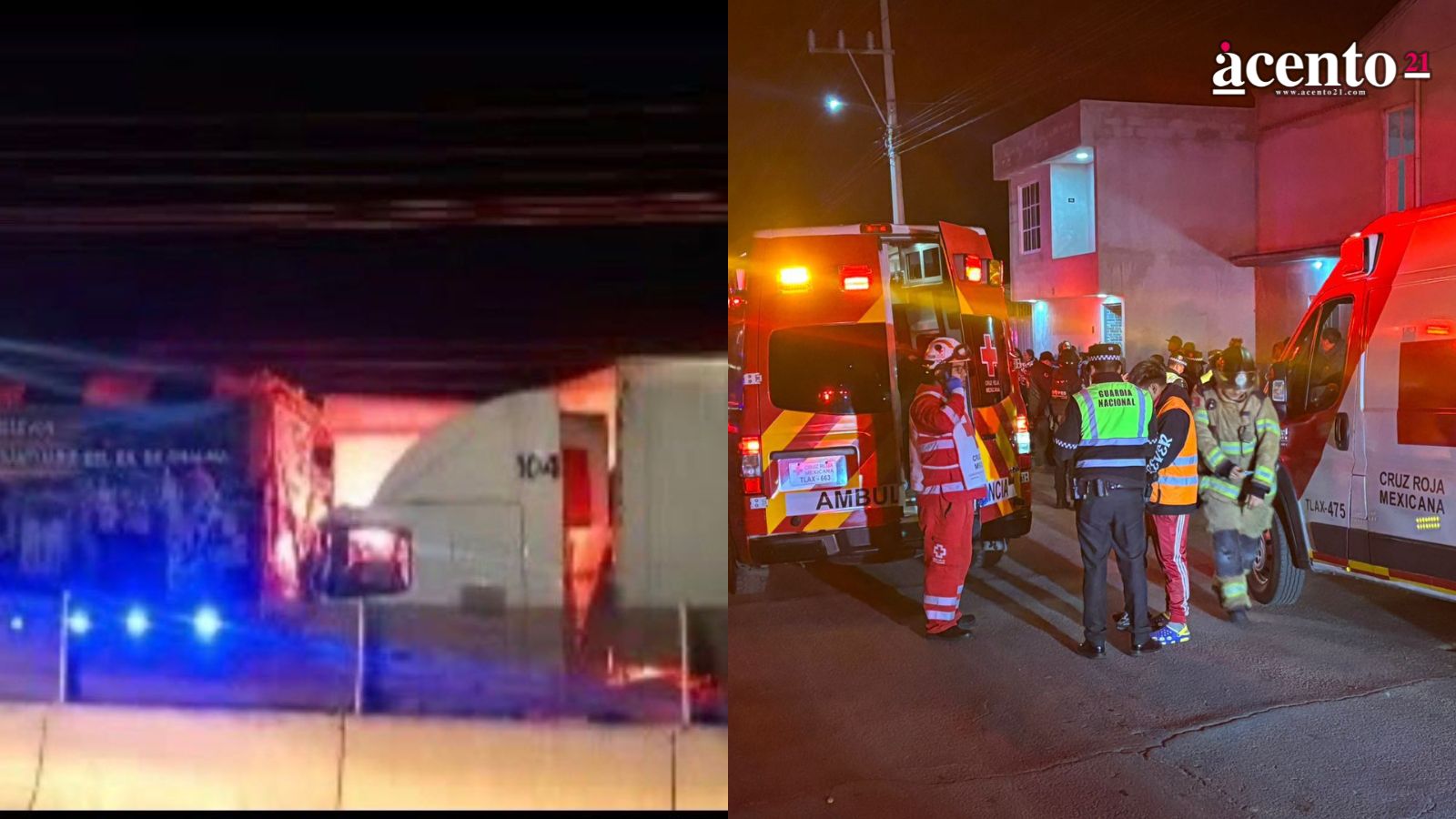 Tráiler choca contra camión de peregrinos de Puebla en Huamantla