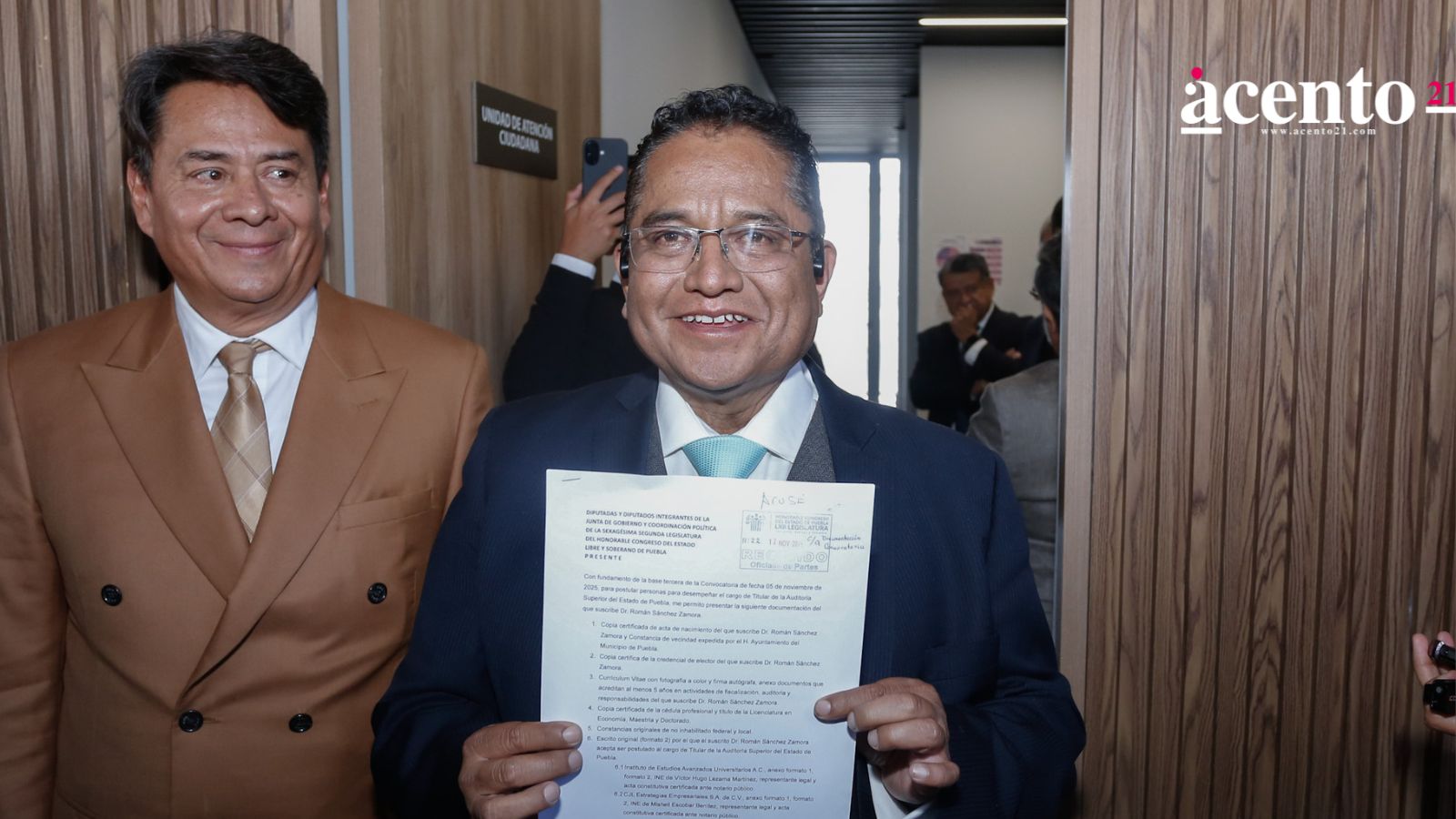 Román Sánchez se registra como primer candidato a encabezar la ASE Puebla
