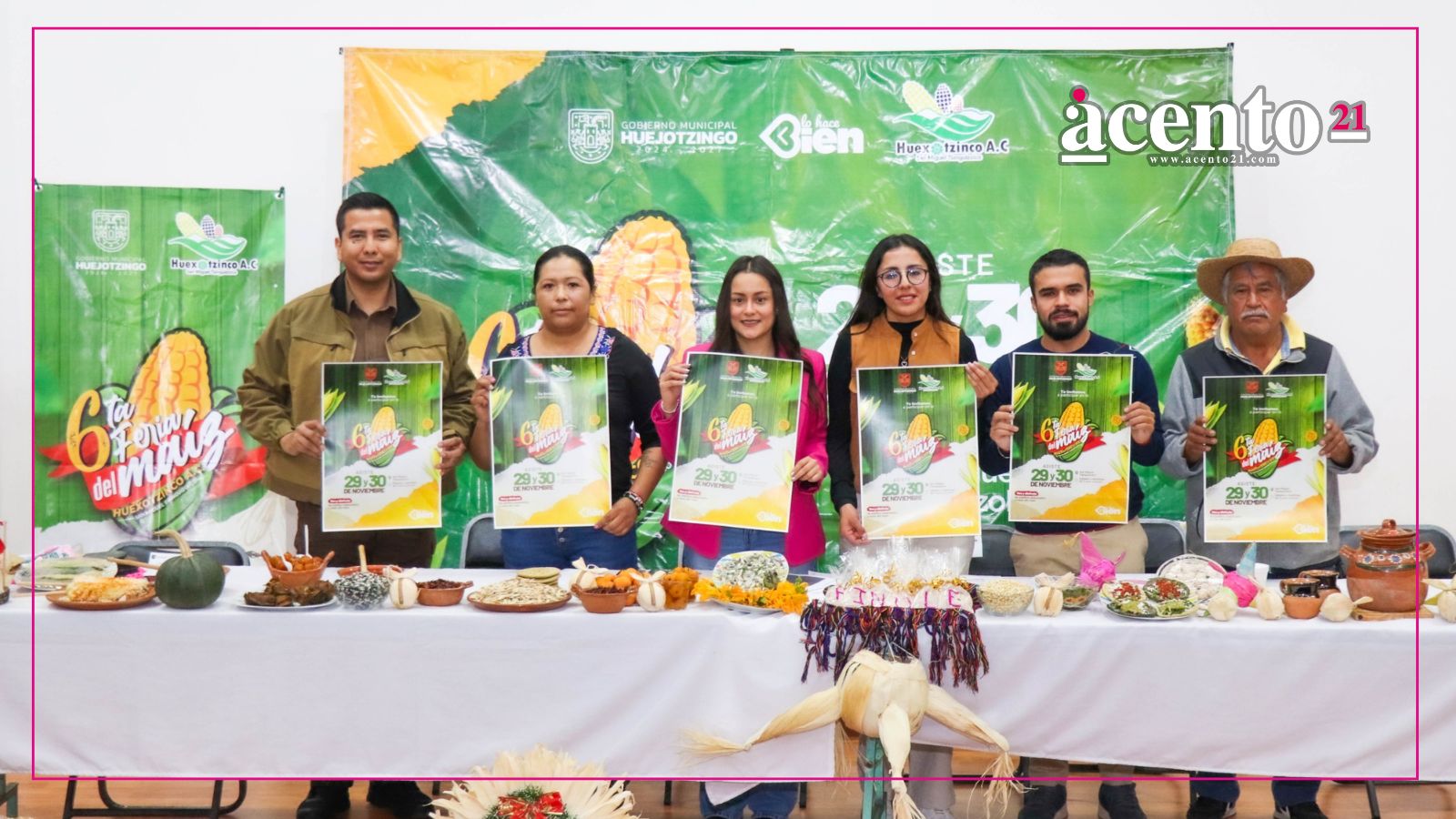 Presentan 6ta edición de la Feria del Maíz de la Junta Auxiliar de San Miguel Tianguizolco