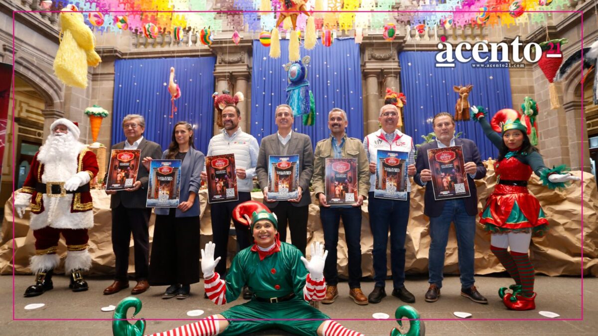 Rosca de Reyes, desfile y árbol de Navidad con inteligencia artificial; las actividades de Vive el Invierno en Puebla