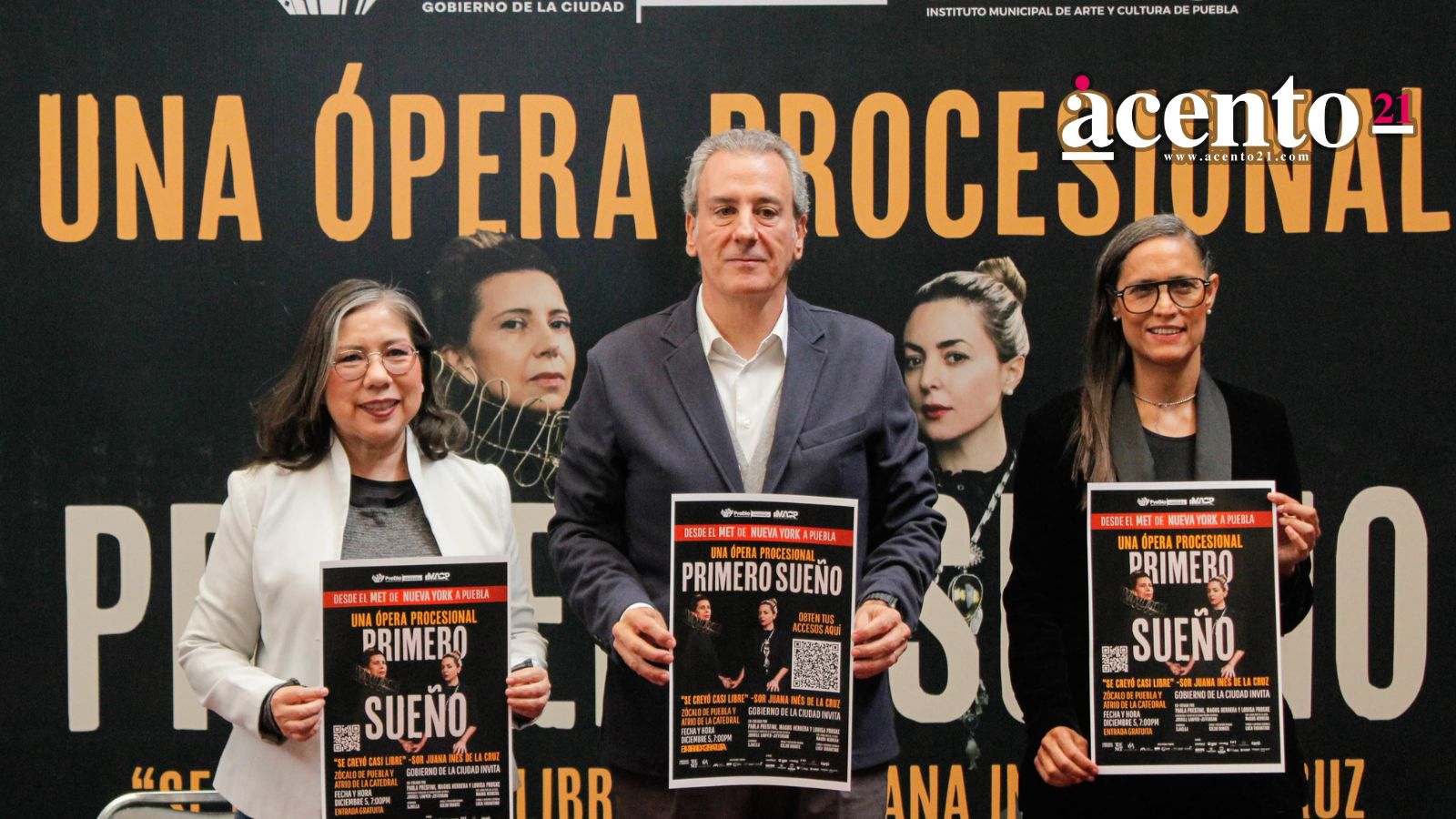Ópera “Primero Sueño” del MET llegará gratis al Zócalo de Puebla