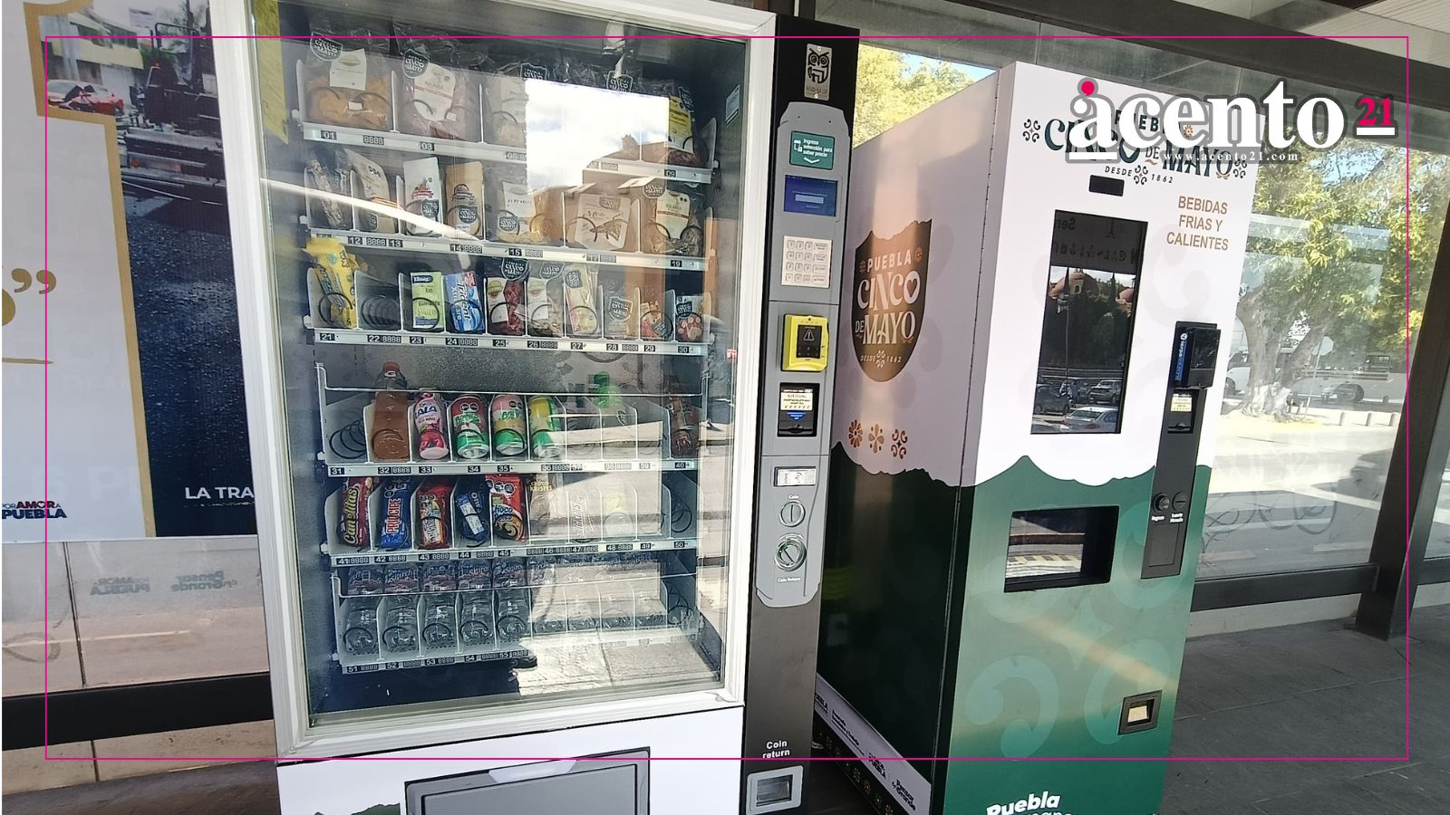 Colocan máquinas expendedoras Cinco de Mayo en estaciones de RUTA Puebla