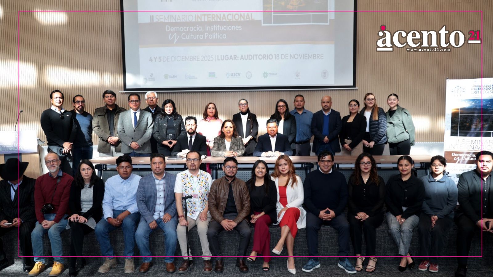 Congreso del Estado fue sede del Segundo Seminario Internacional “Democracia, Instituciones y Cultura Política”
