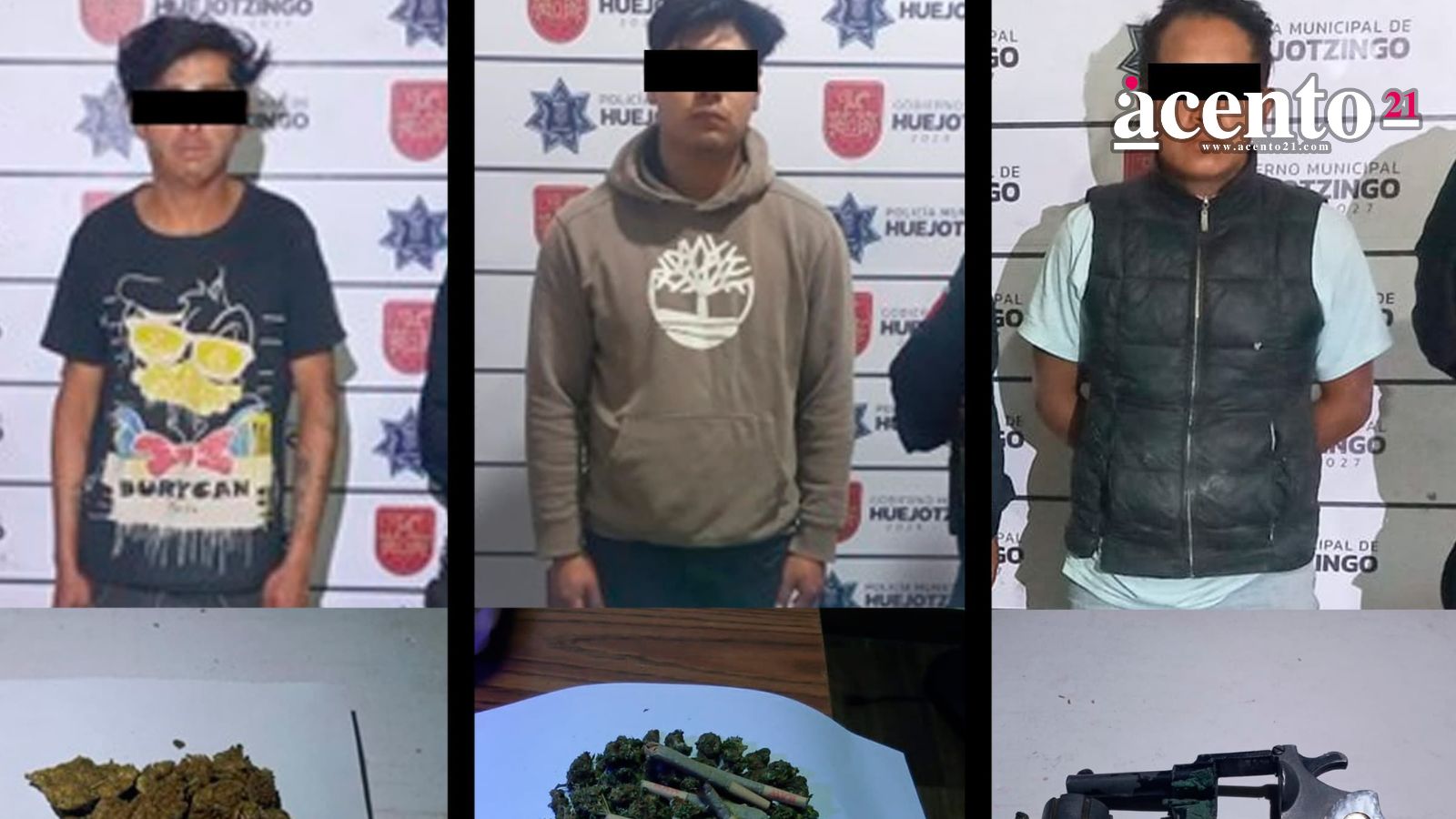 Policía de Huejotzingo refuerza operativos: Noviembre cierra con múltiples detenciones por robo de vehículos, posesión de droga y portación ilegal de arma