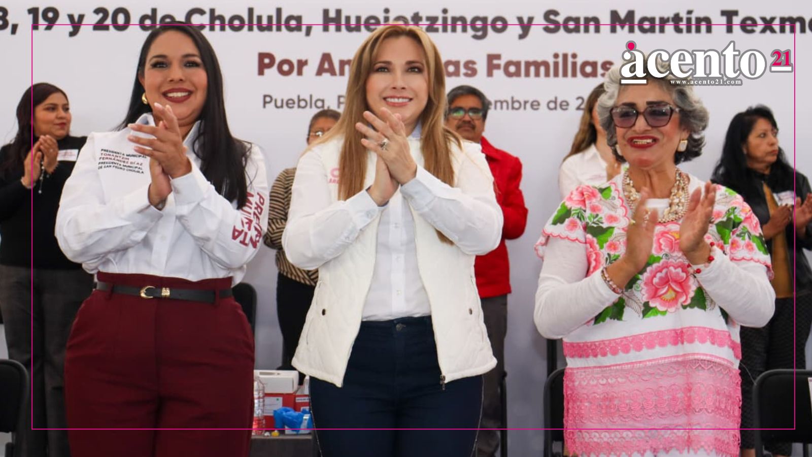 Ceci Arellano y Tonantzin Fernández Fortalecen Atención a Familias de la Región en San Pedro Cholula