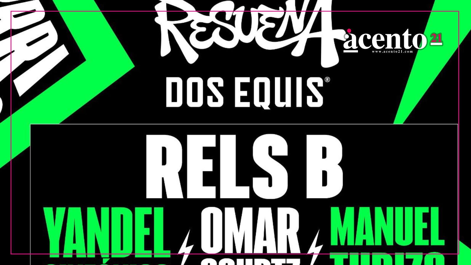 Resuena Dos Equis 2026 revela cartel: Rels B, Manuel Turizo y Yandel encabezan