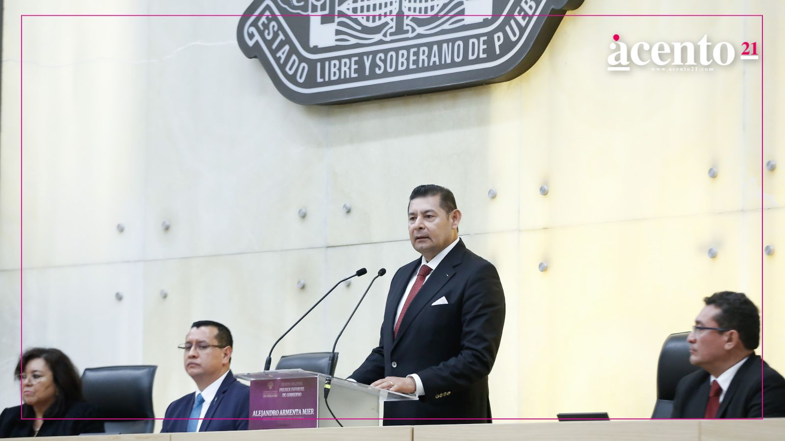 Armenta entrega primer informe y lanza mensaje a colaboradores: “les exigiré más”