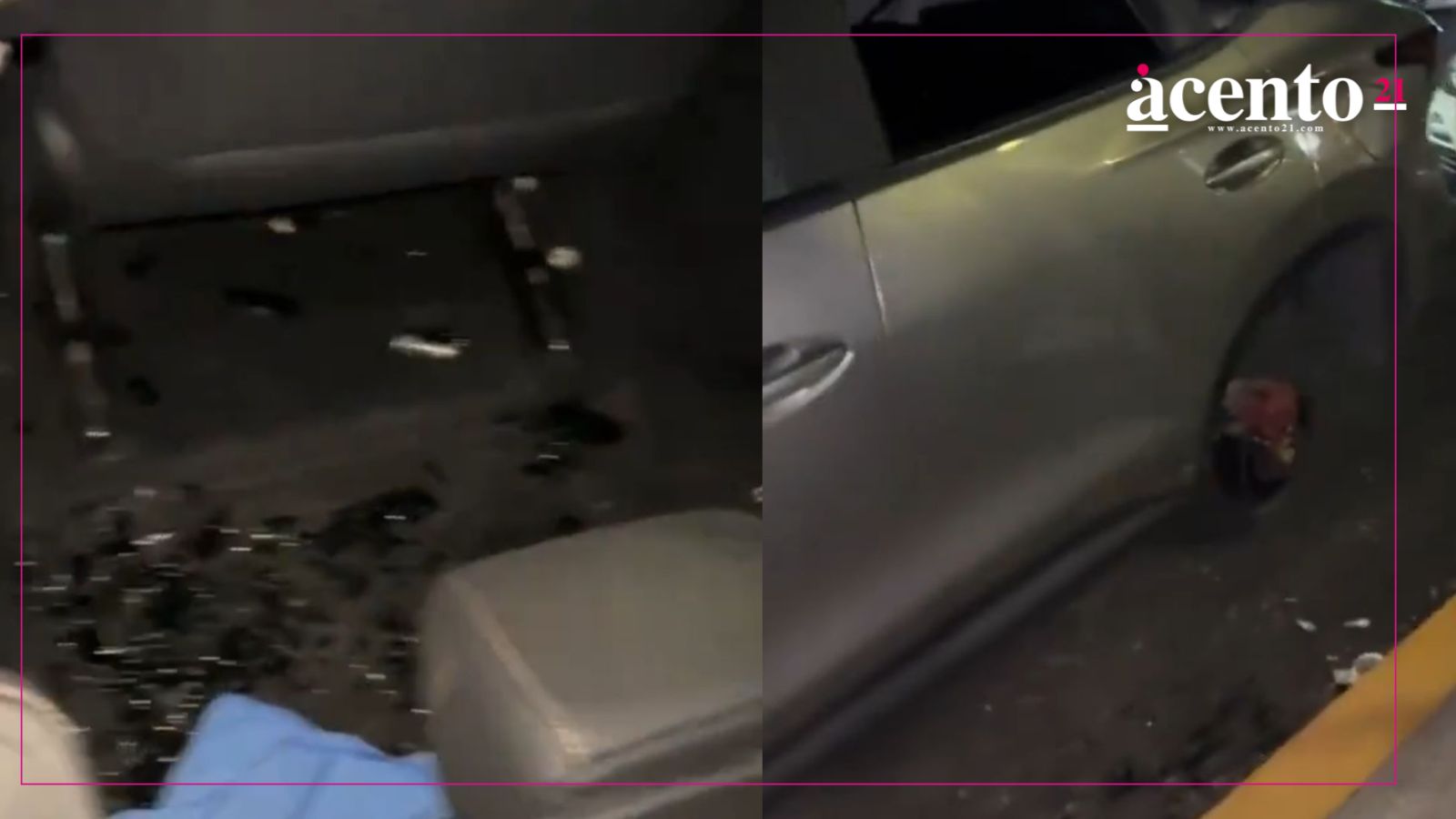 Cristalazo en Camino Real: roban llantas a camioneta de pareja que cenaba tacos