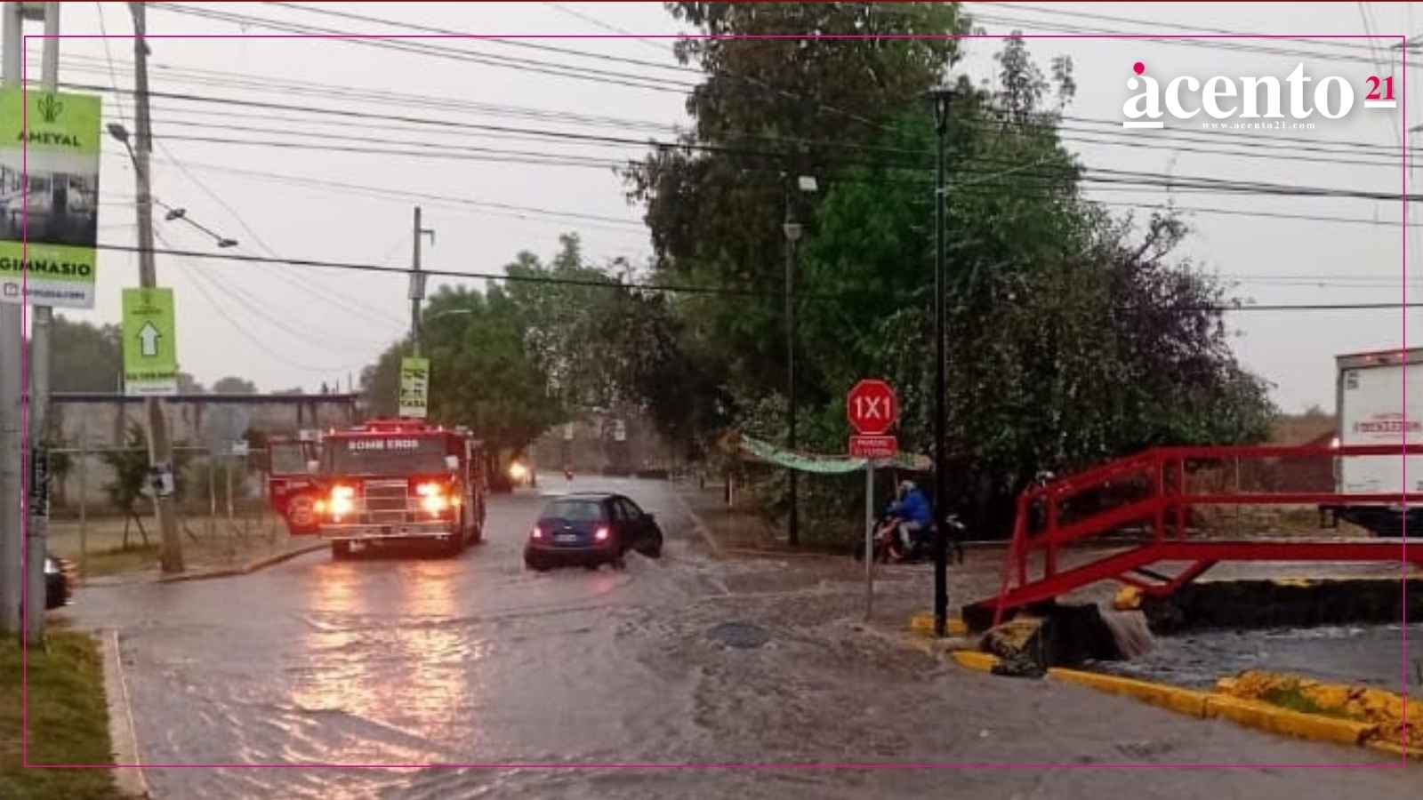 Tras intensa lluvia SSCyPC de Cuautlancingo implementa “Operativo Acuario”