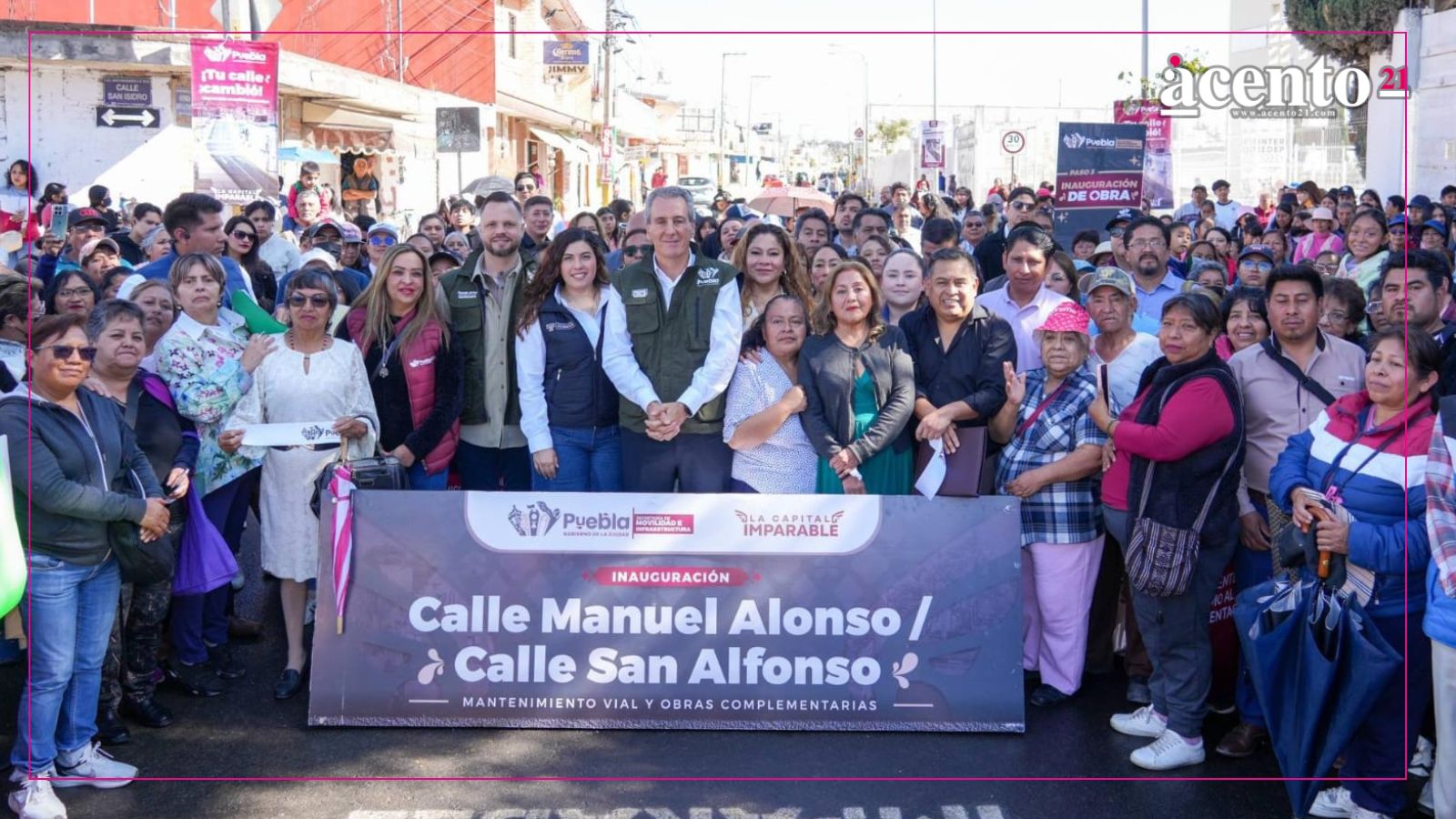 Entrega Pepe Chedraui rehabilitación vial en la colonia Santa Margarita