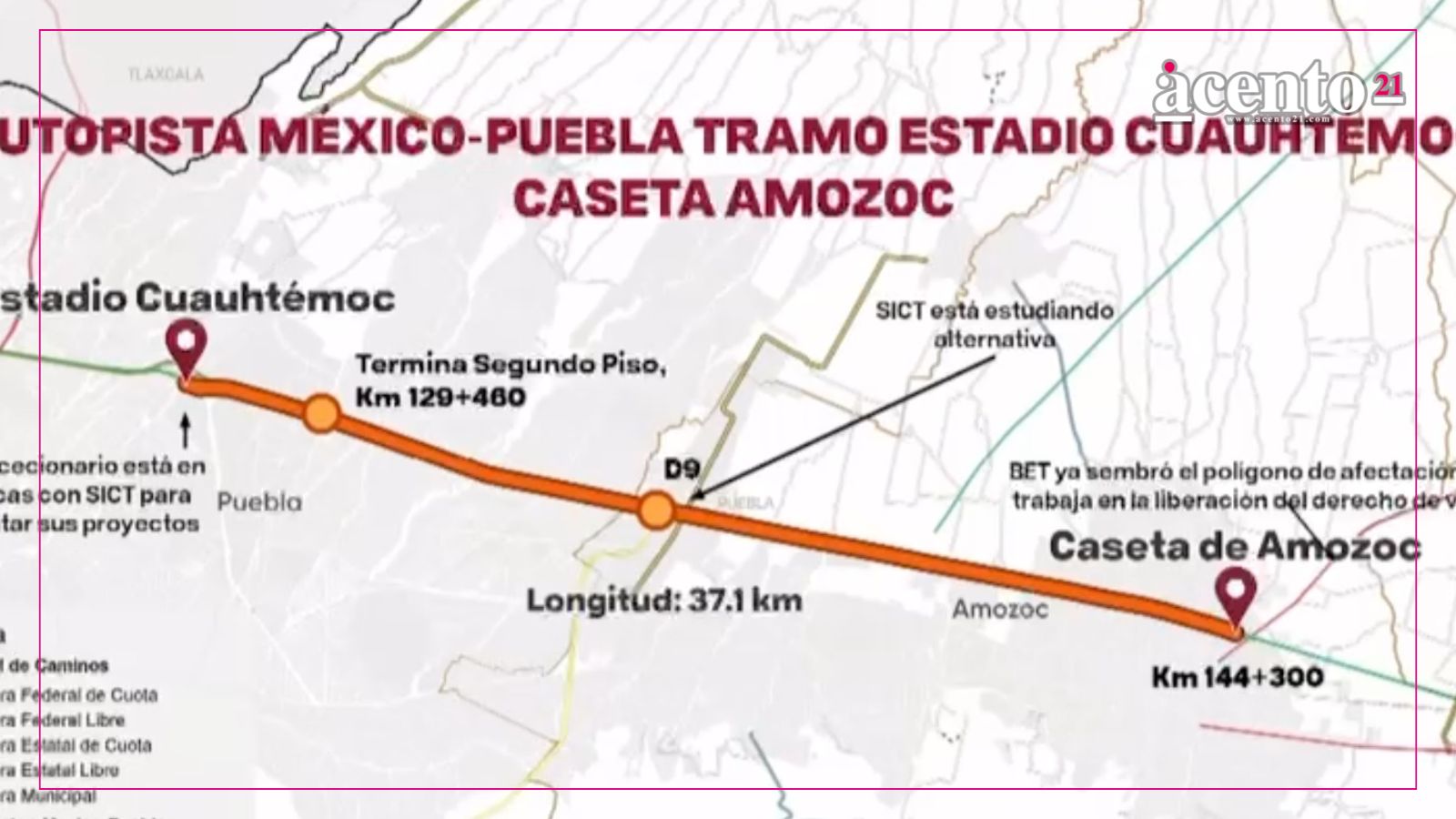 Rehabilitarán 15 km de la autopista Puebla-Veracruz; incluye reubicación de caseta