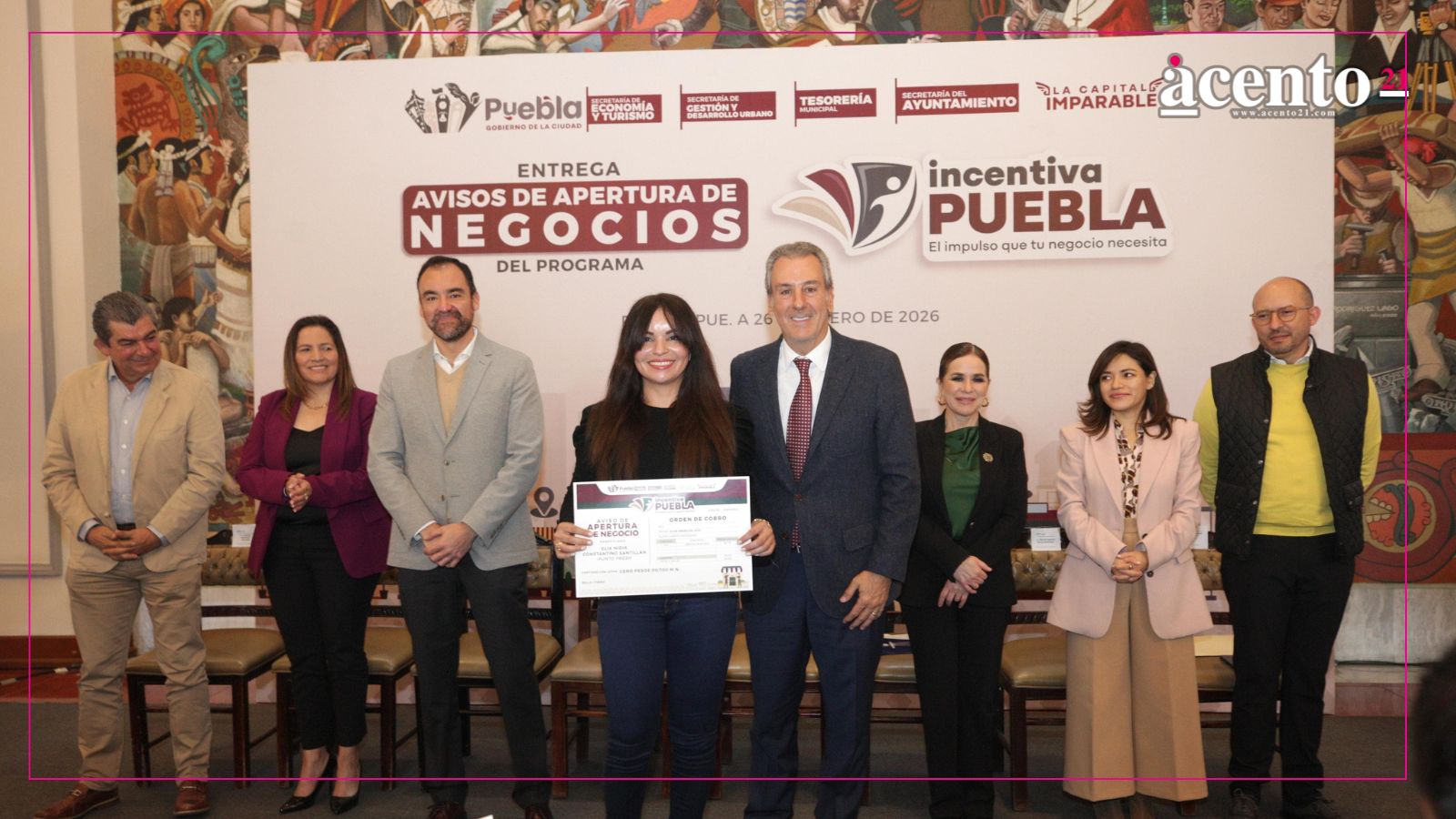 Entrega Pepe Chedraui Avisos de Apertura para impulsar nuevos negocios en Puebla